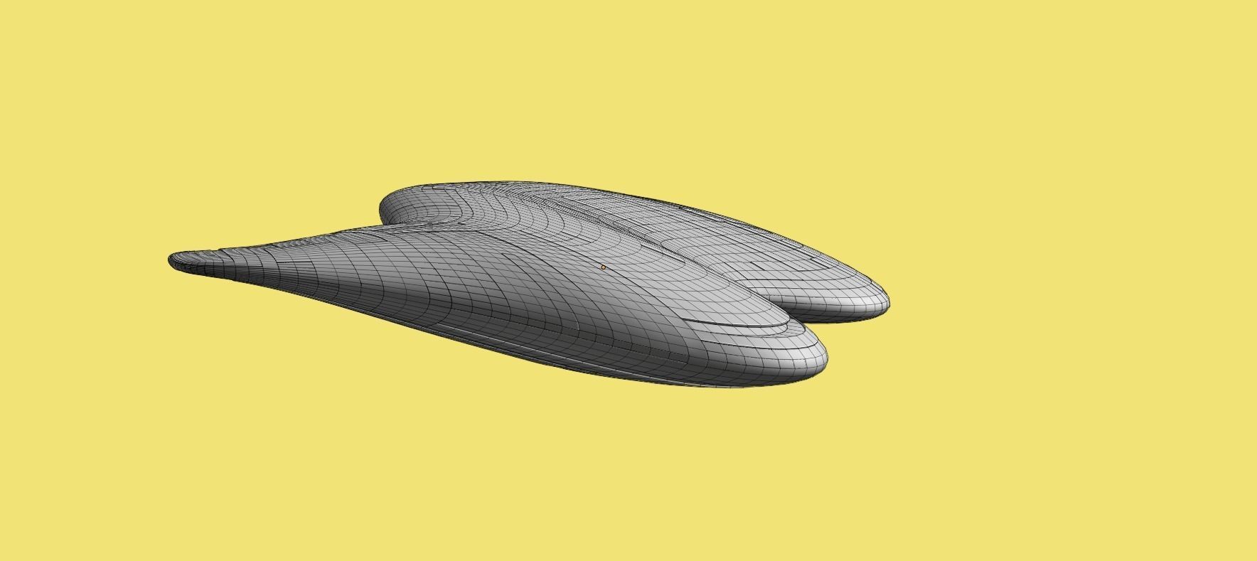 Asimetric Spaceship 3D model_40