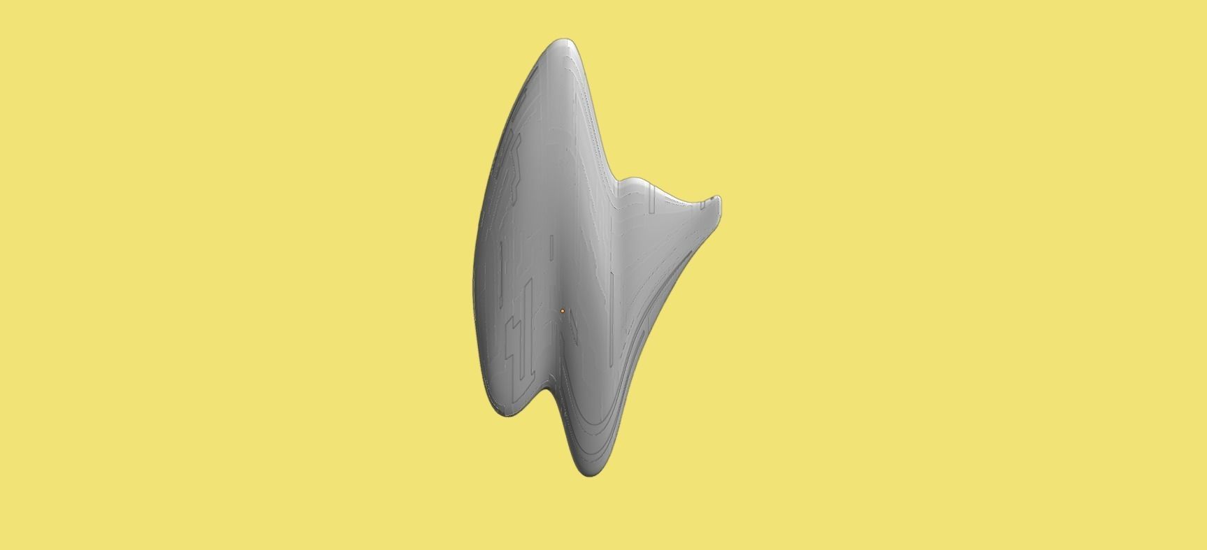 Asimetric Spaceship 3D model_27