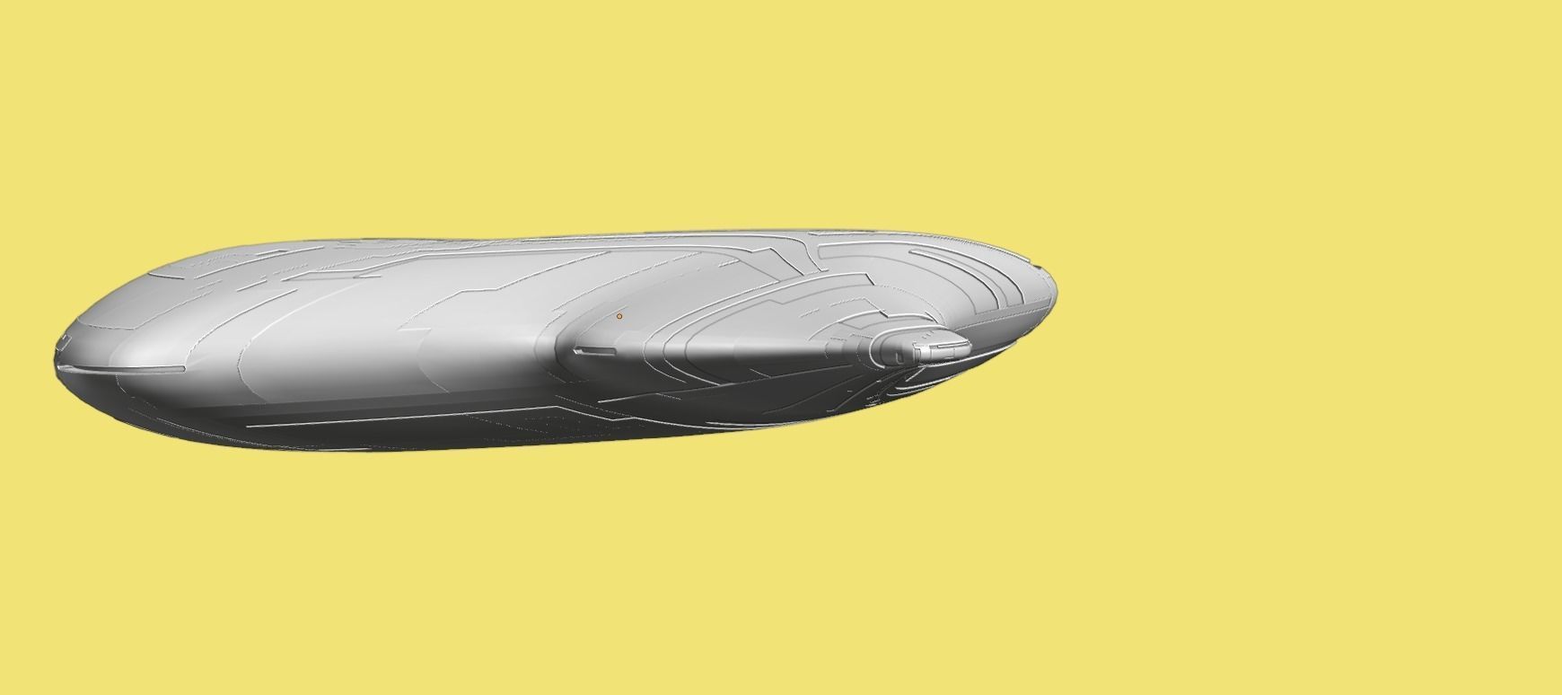 Asimetric Spaceship 3D model_28