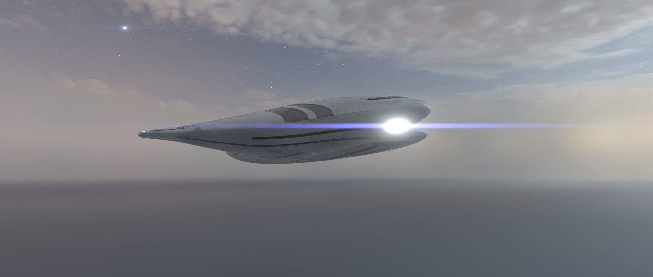 Asimetric Spaceship 3D model_6