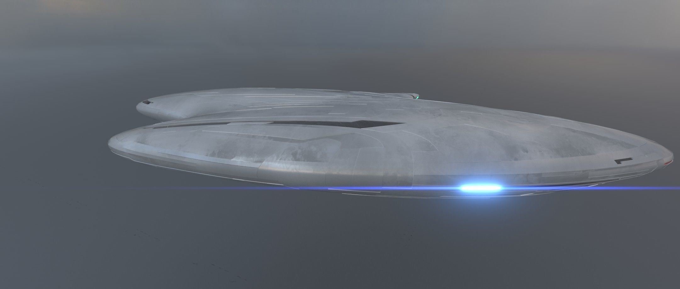 Asimetric Spaceship 3D model_18