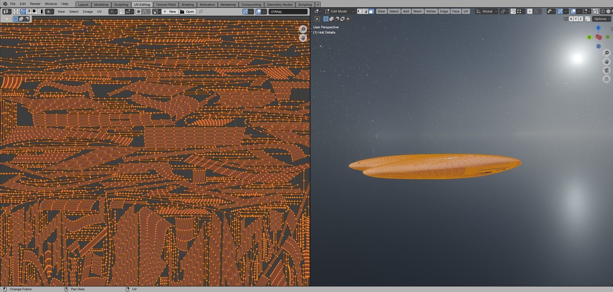 Asimetric Spaceship 3D model_42