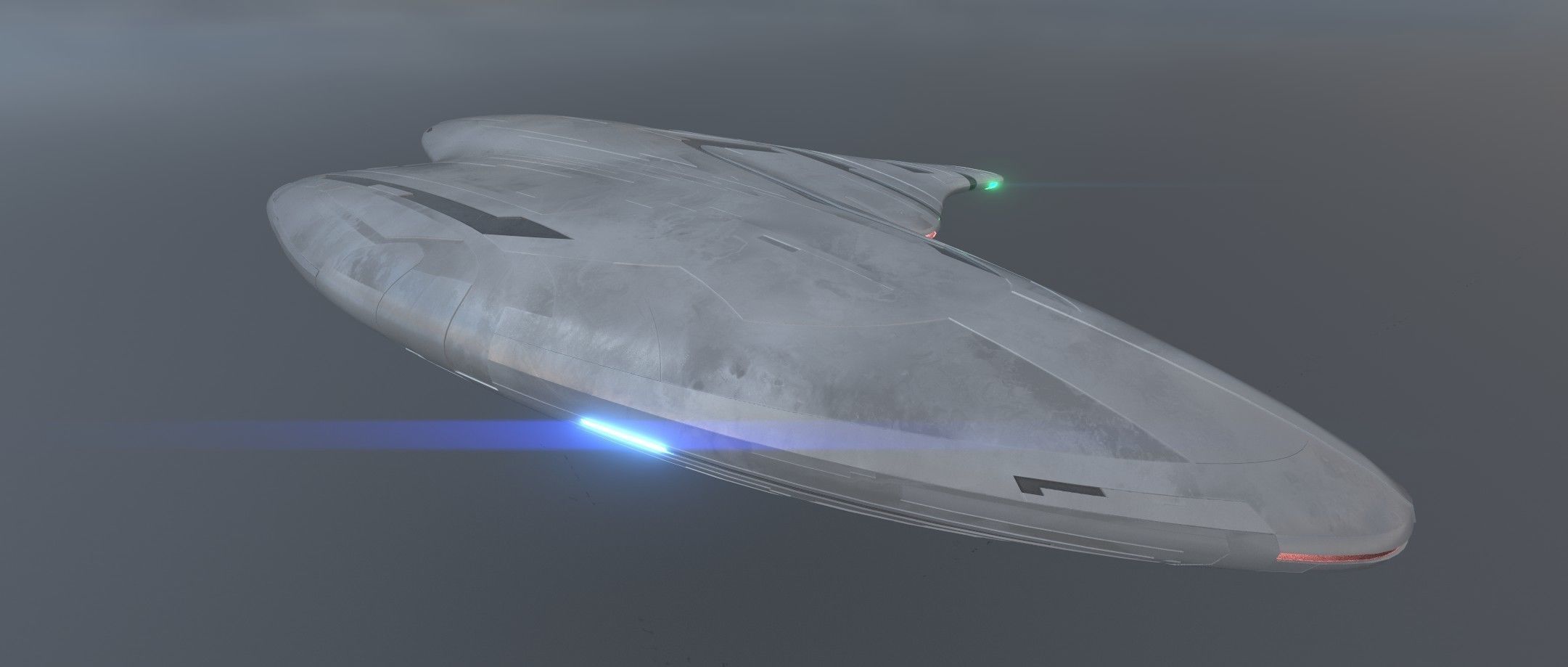 Asimetric Spaceship 3D model_17