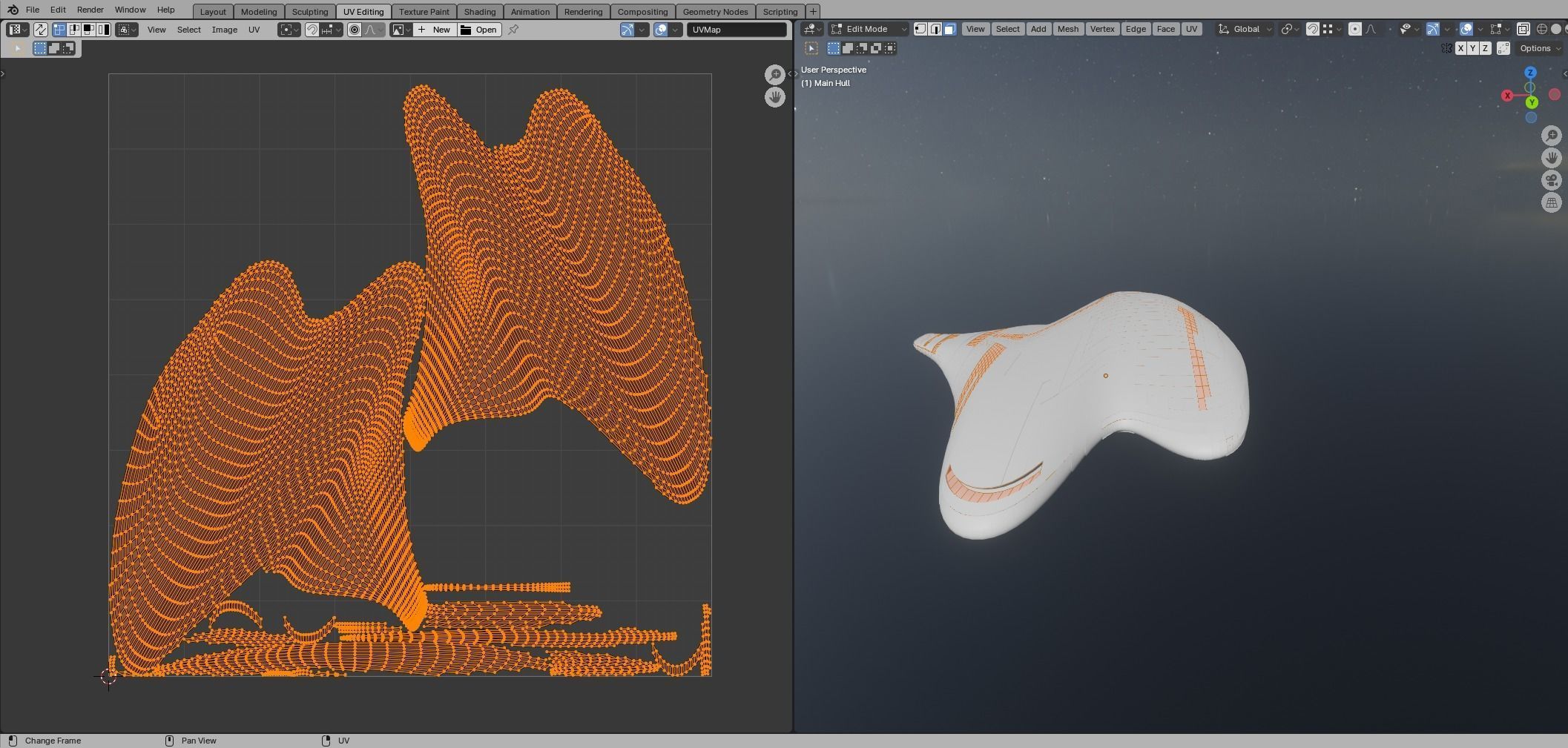 Asimetric Spaceship 3D model_43