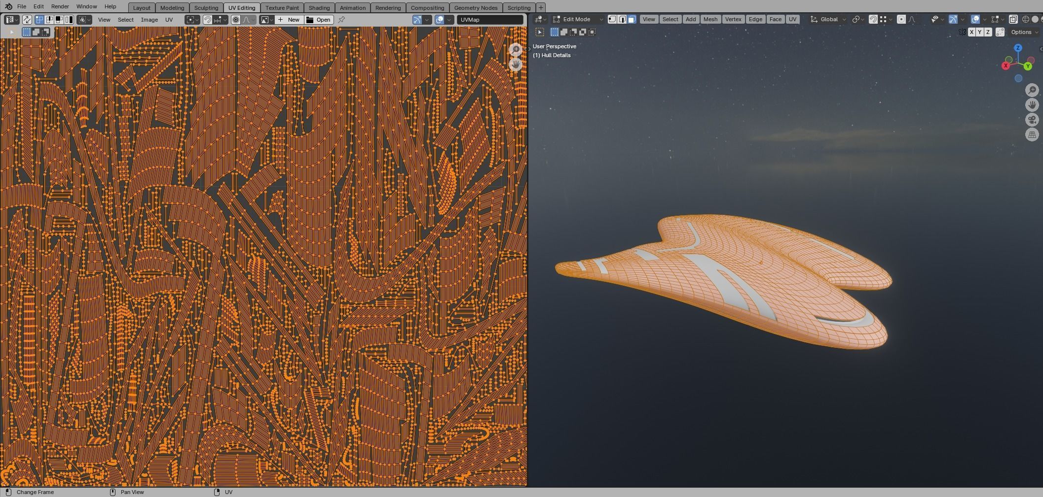 Asimetric Spaceship 3D model_49