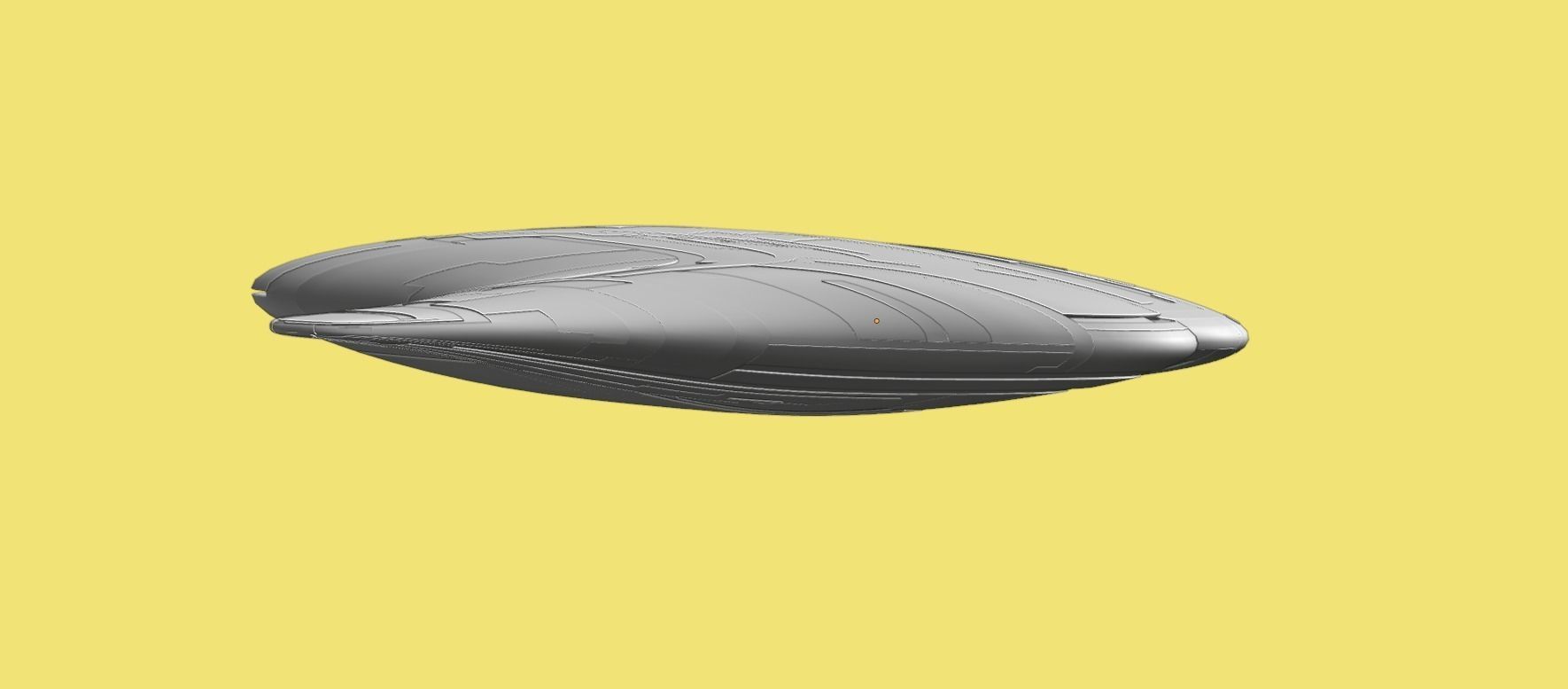 Asimetric Spaceship 3D model_31