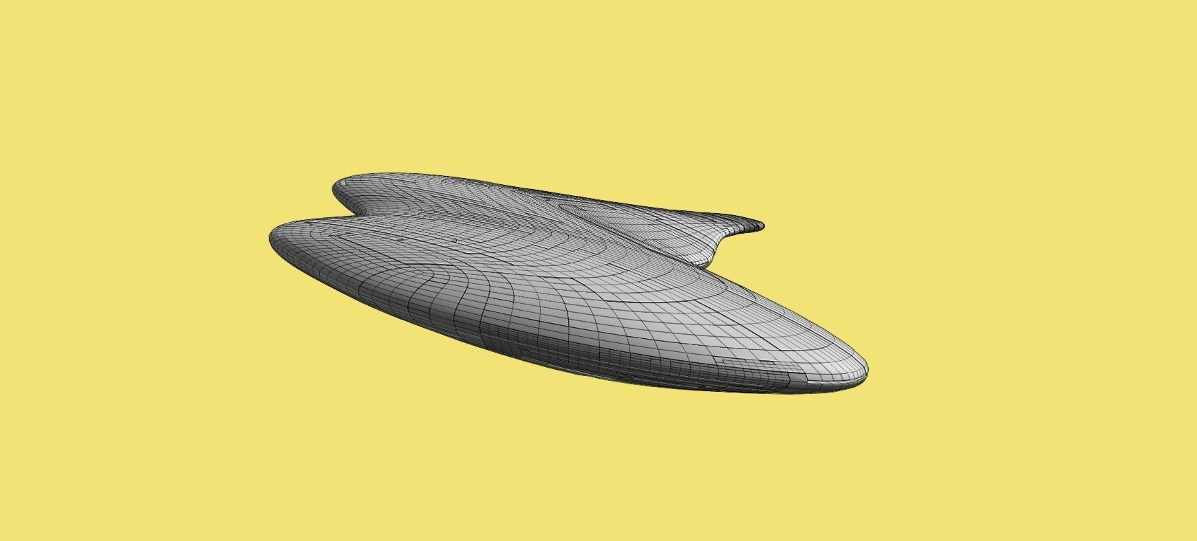 Asimetric Spaceship 3D model_36