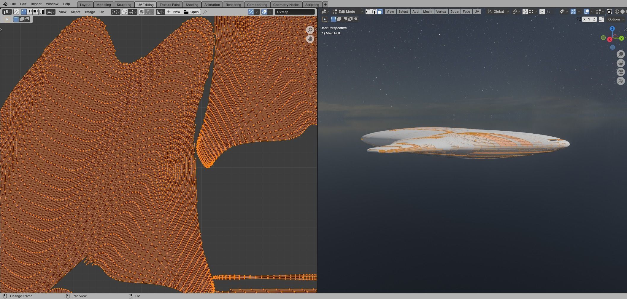 Asimetric Spaceship 3D model_48