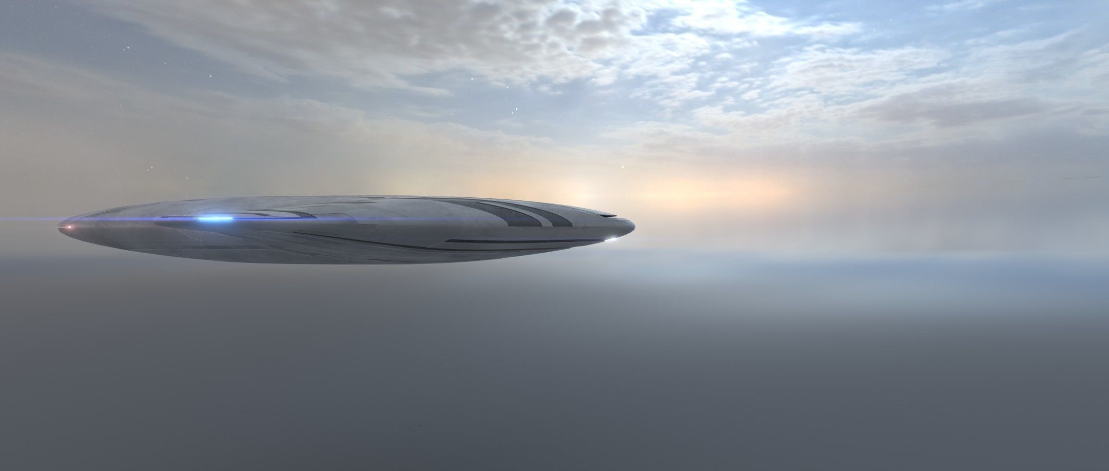Asimetric Spaceship 3D model_8