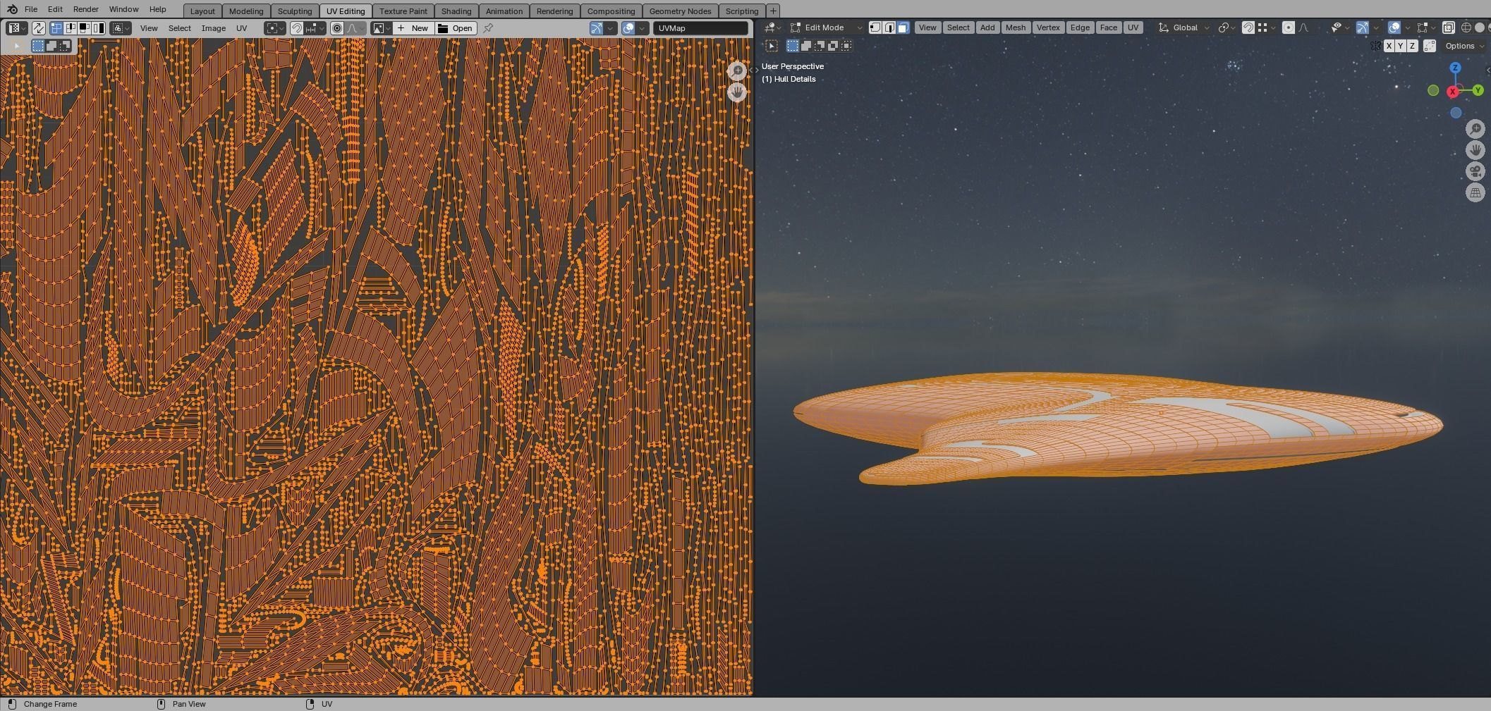 Asimetric Spaceship 3D model_47