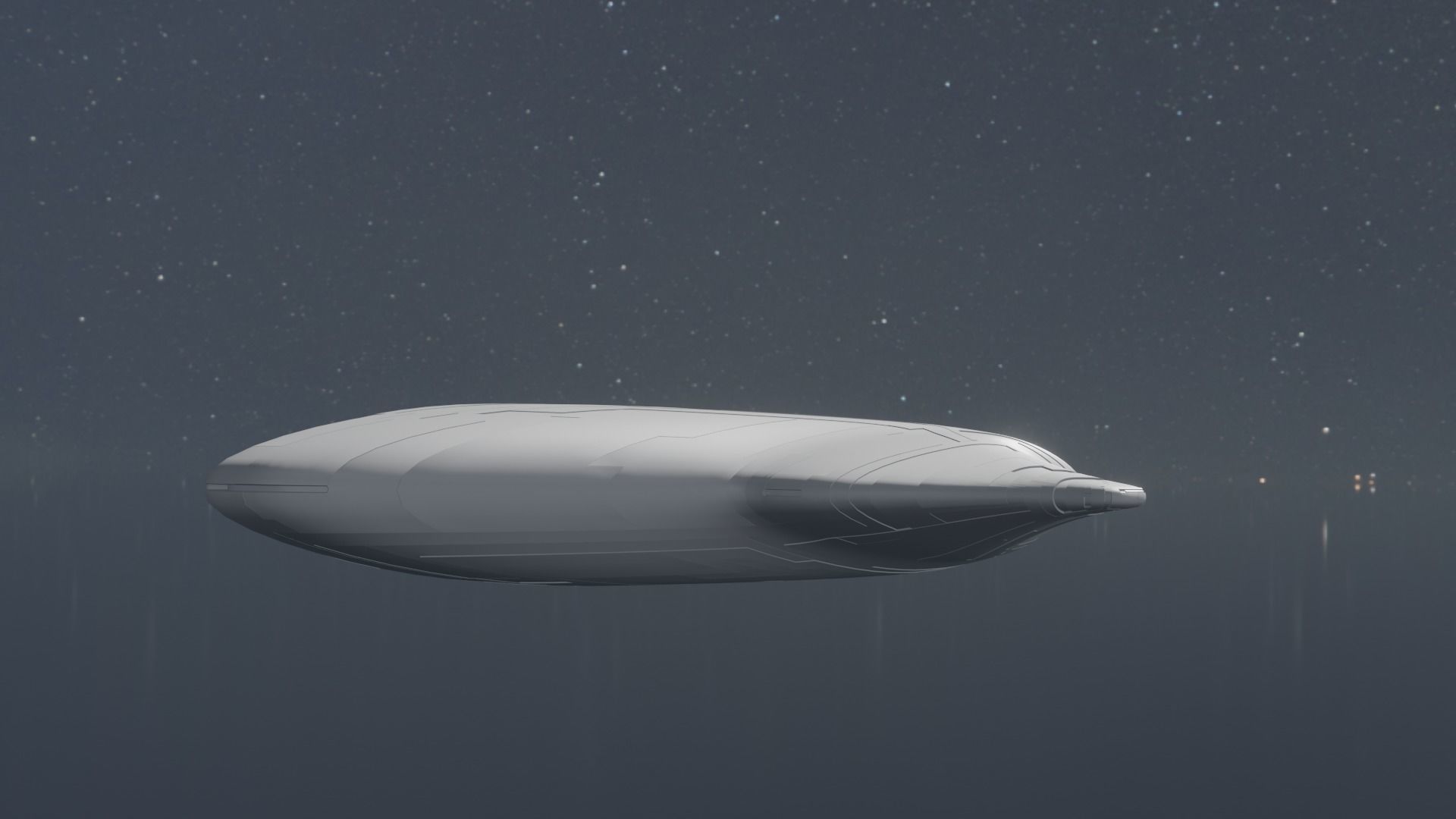 Asimetric Spaceship 3D model_24