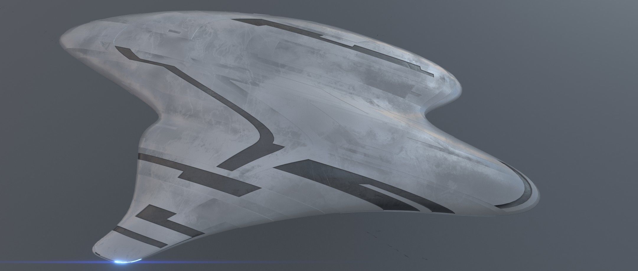 Asimetric Spaceship 3D model_13