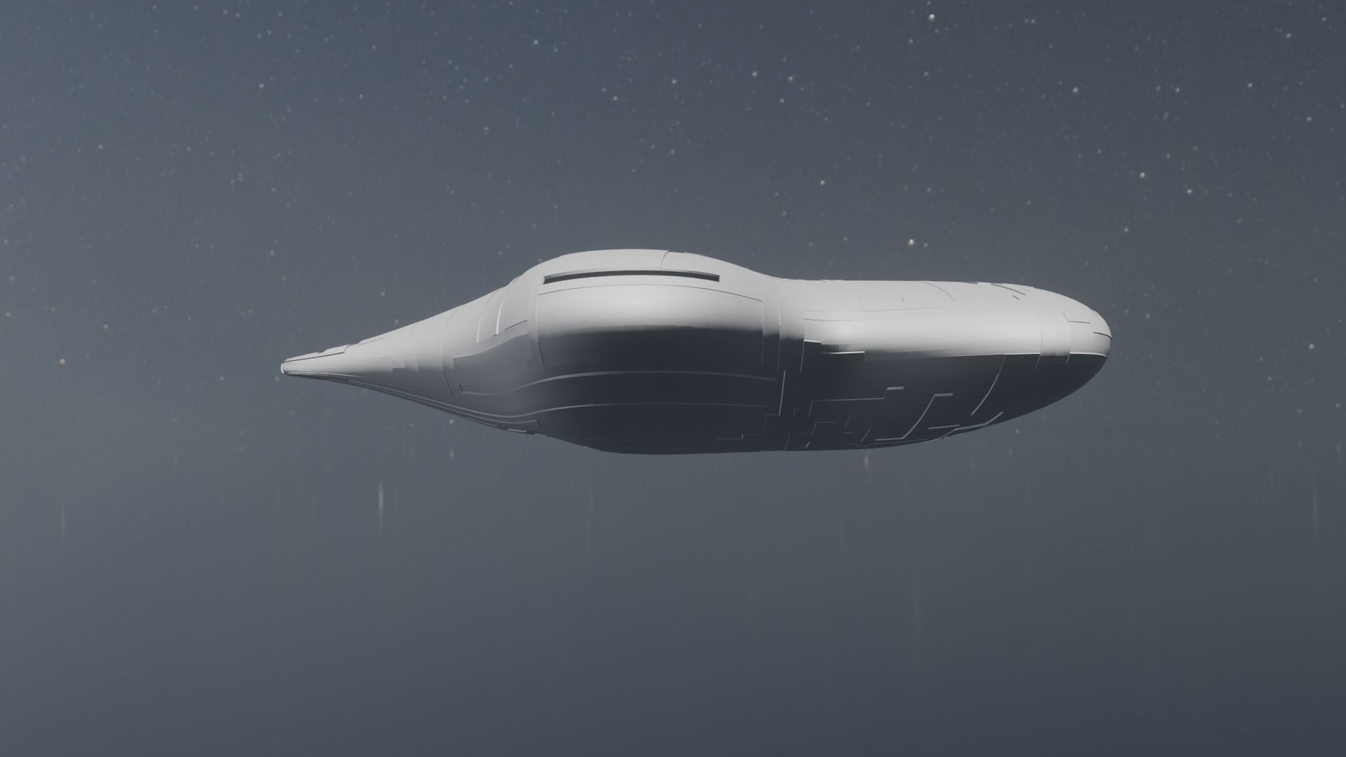 Asimetric Spaceship 3D model_21