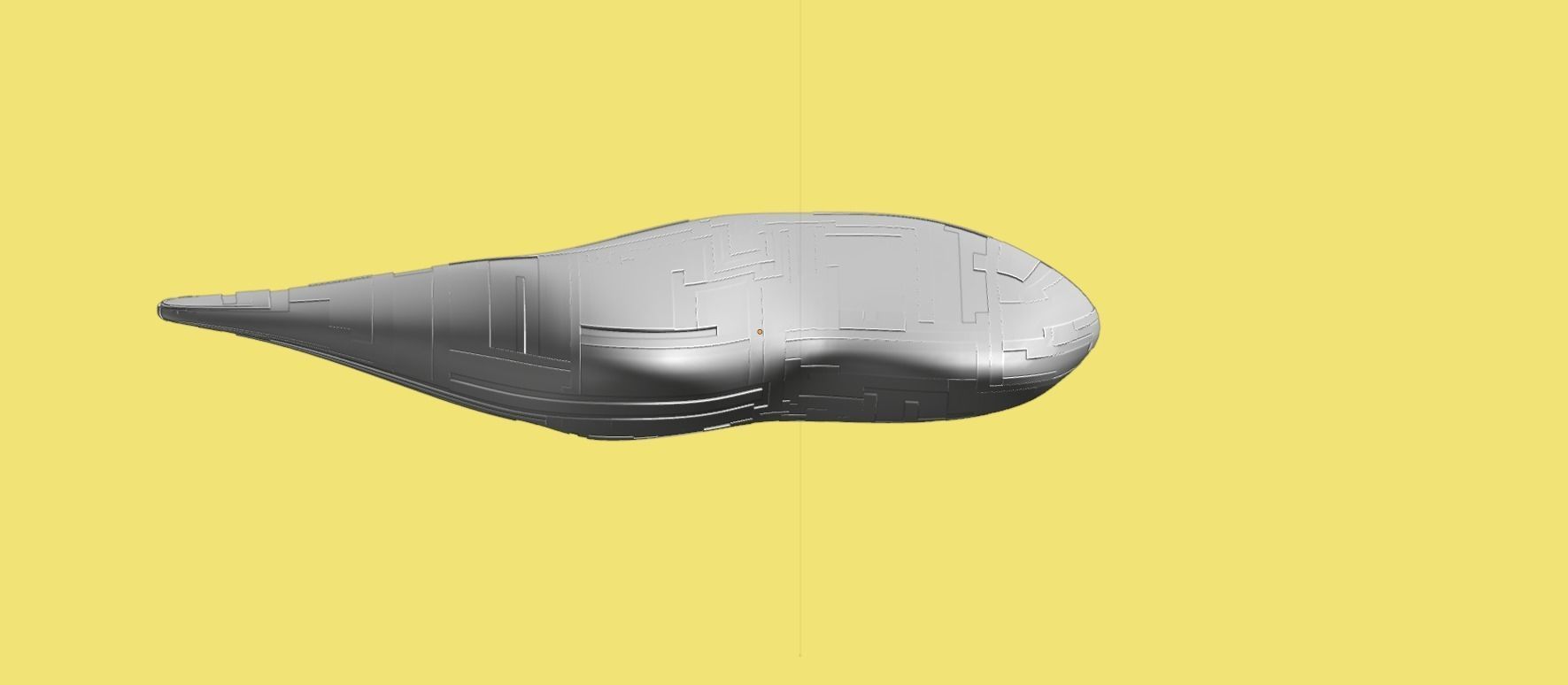 Asimetric Spaceship 3D model_33