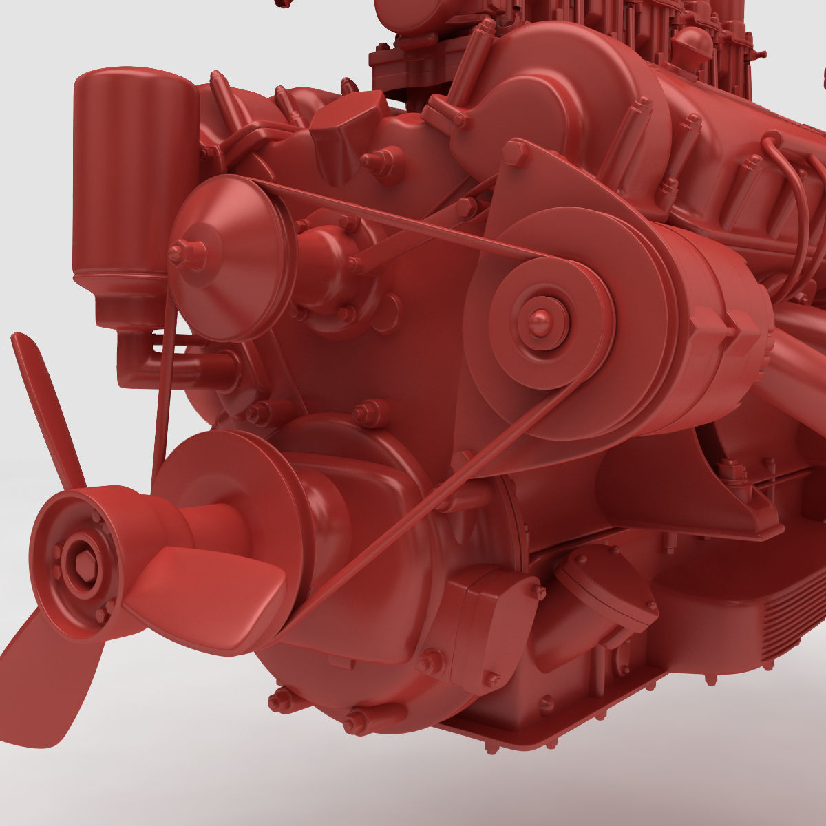 Ferrari 400 Superamerica - SA Engine - 4 litre 3D print model_17