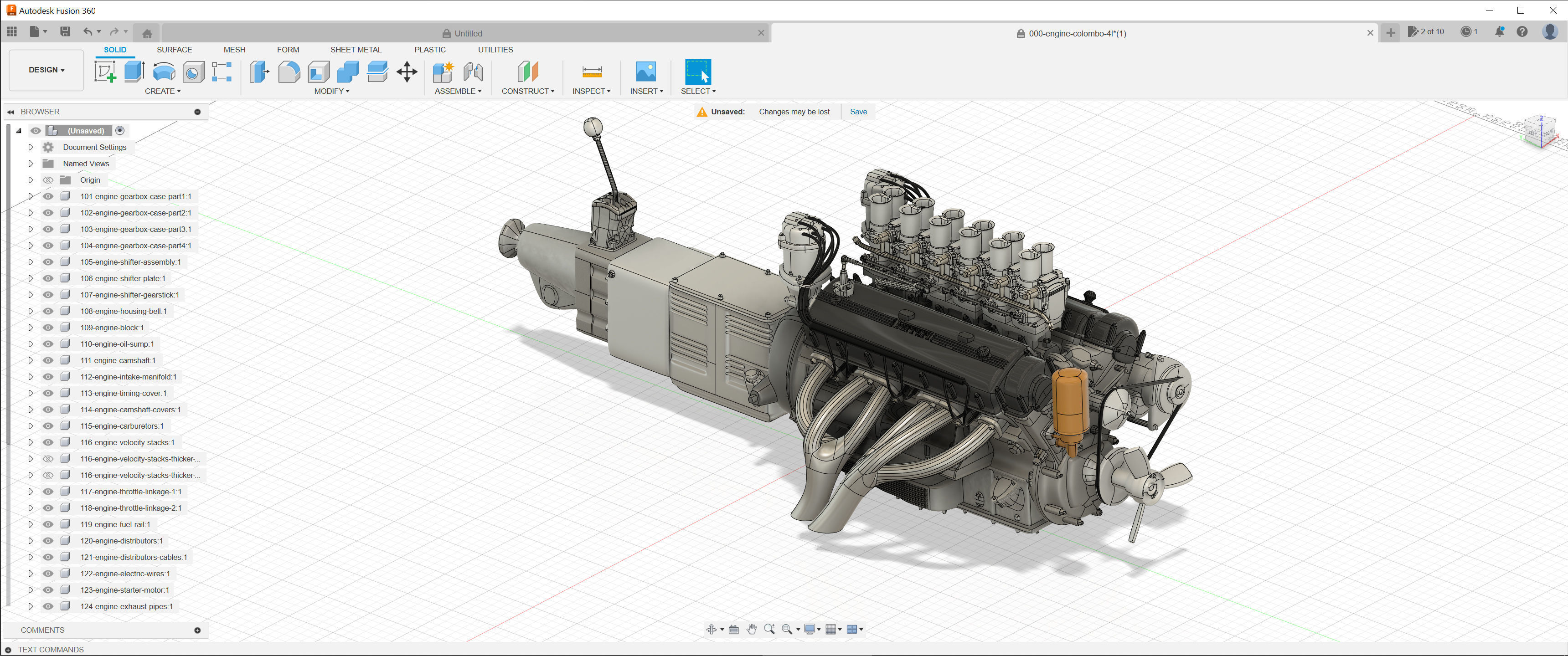 Ferrari 400 Superamerica - SA Engine - 4 litre 3D print model_2