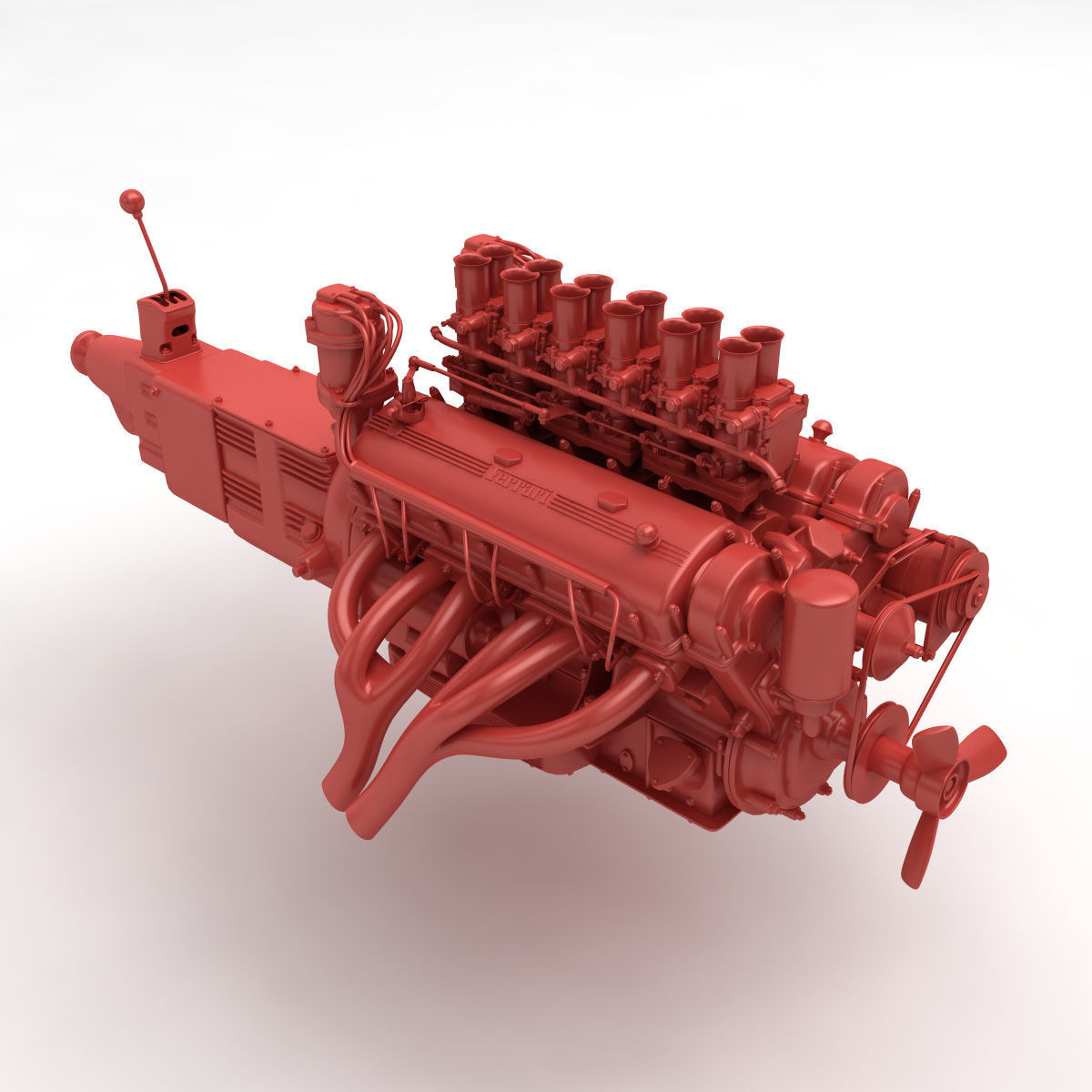 Ferrari 400 Superamerica - SA Engine - 4 litre 3D print model_7
