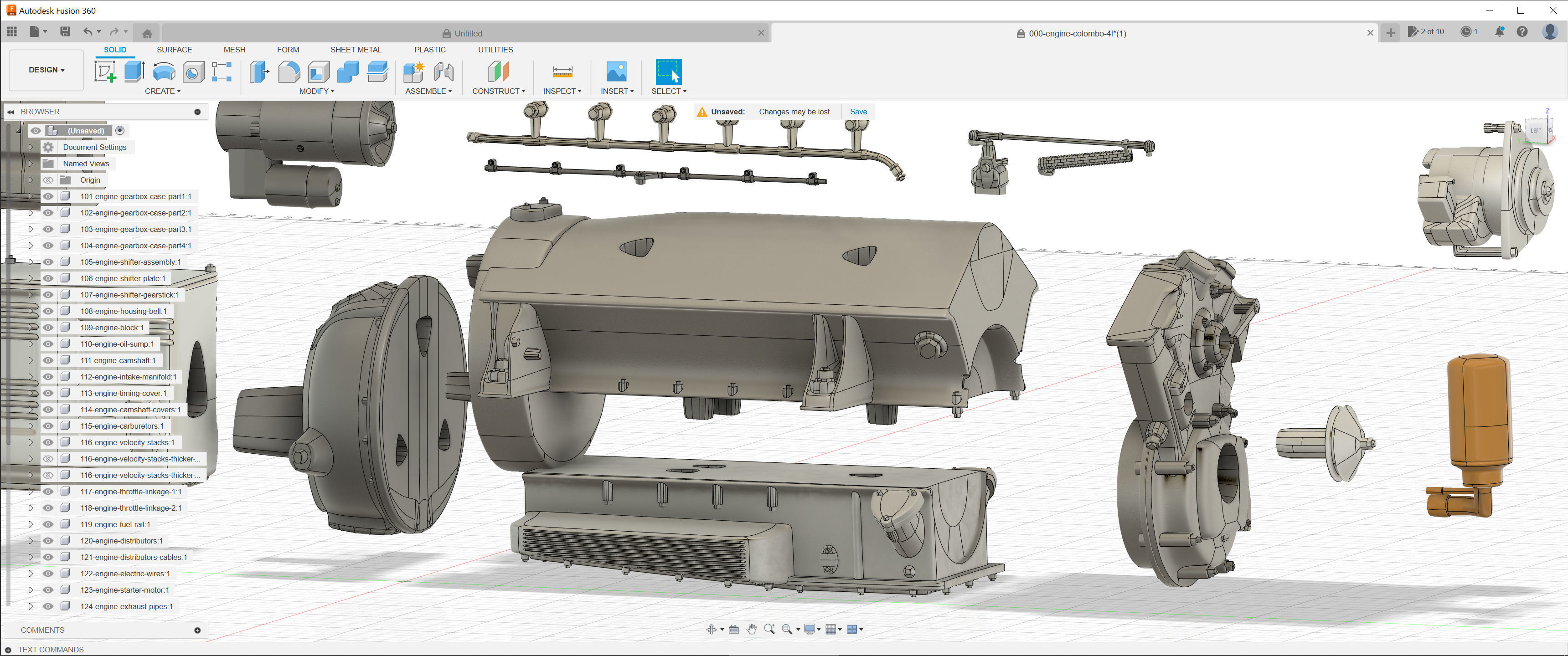 Ferrari 400 Superamerica - SA Engine - 4 litre 3D print model_4