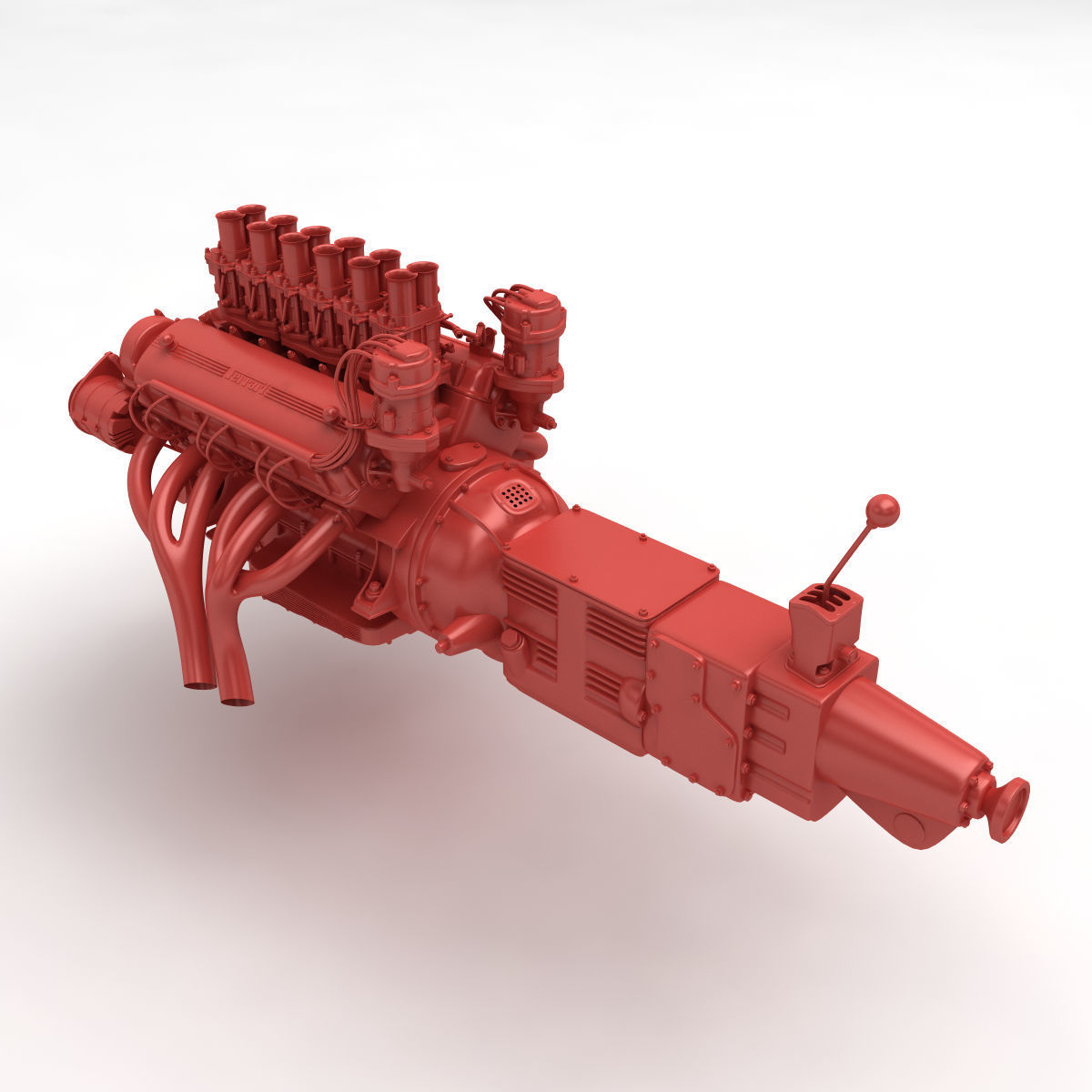 Ferrari 400 Superamerica - SA Engine - 4 litre 3D print model_9