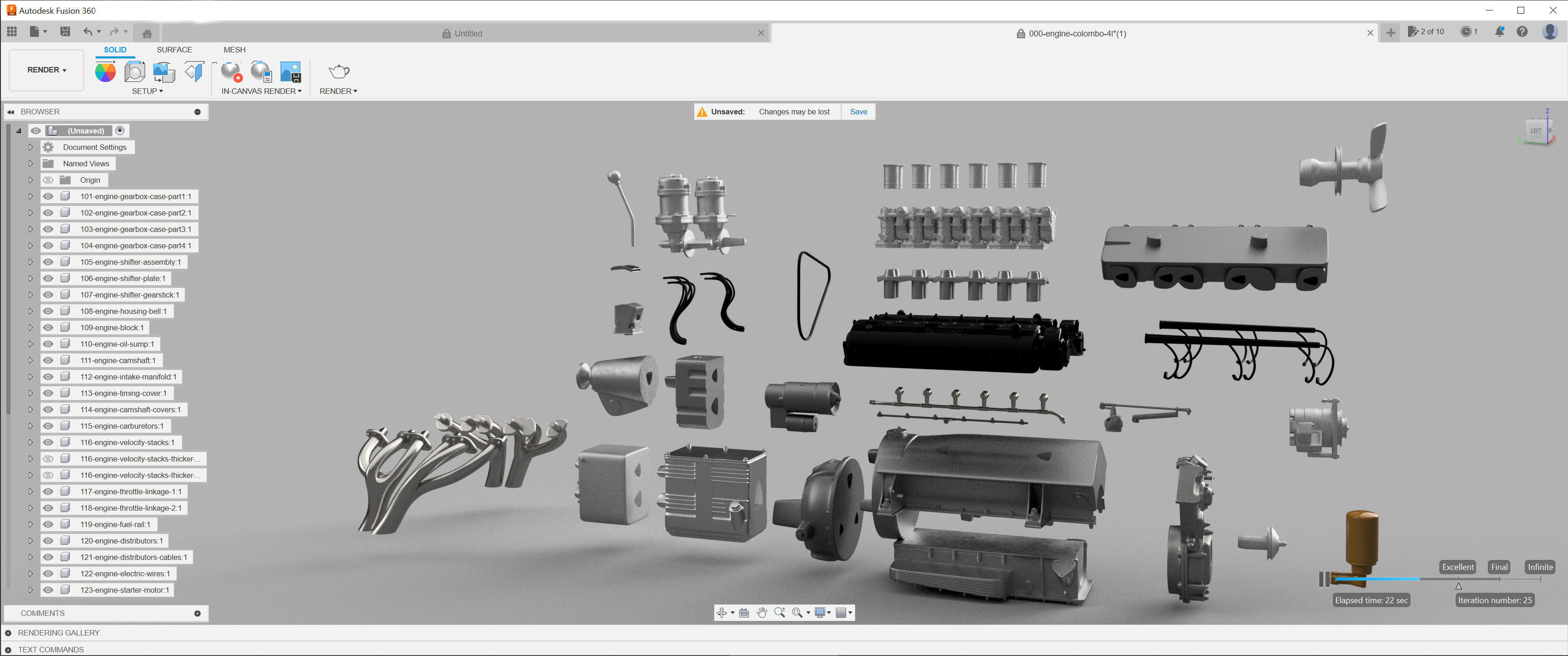 Ferrari 400 Superamerica - SA Engine - 4 litre 3D print model_6