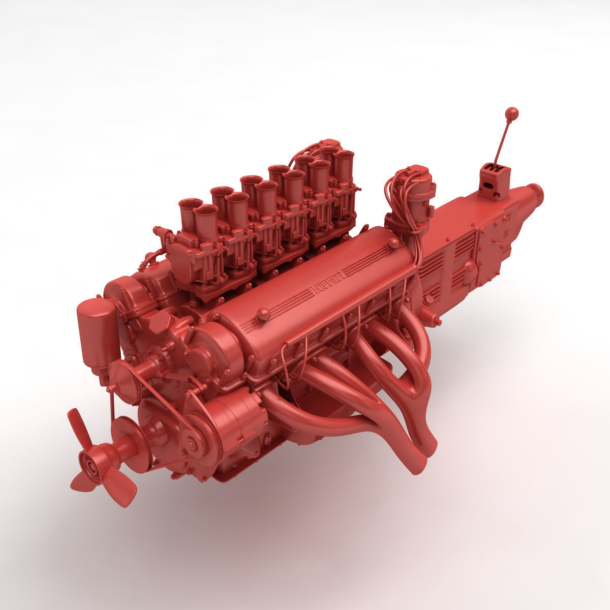 Ferrari 400 Superamerica - SA Engine - 4 litre 3D print model_8