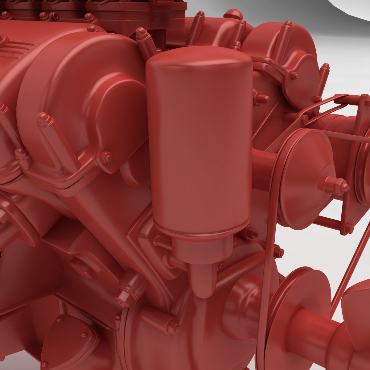 Ferrari 400 Superamerica - SA Engine - 4 litre 3D print model_16