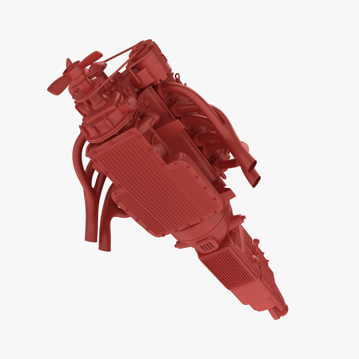 Ferrari 400 Superamerica - SA Engine - 4 litre 3D print model_11