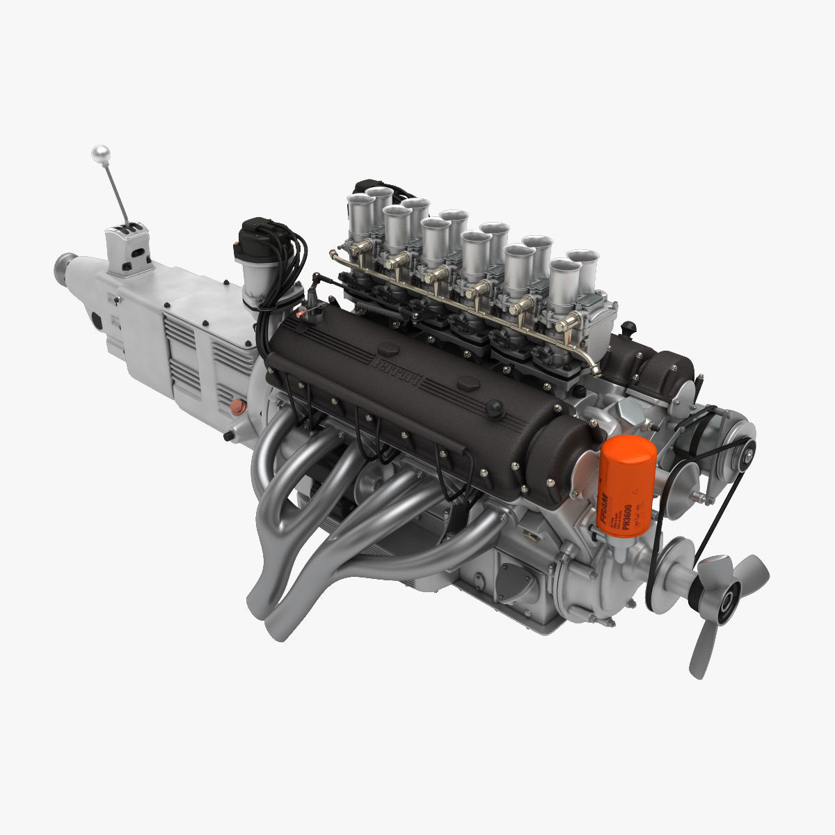 Ferrari 400 Superamerica - SA Engine - 4 litre 3D print model_22
