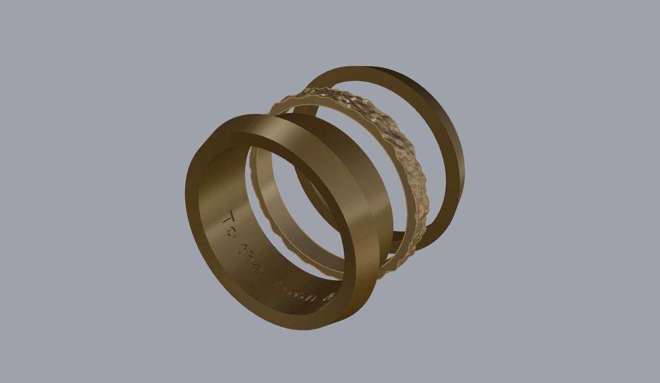 R 028 wedding bands all sizes 3D print model_8
