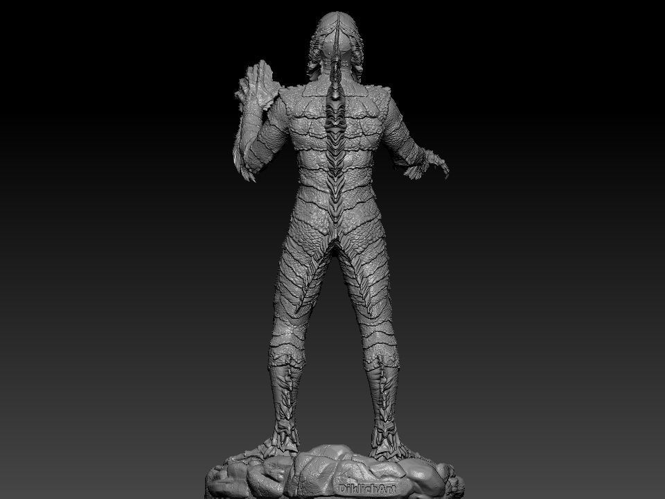 Creature from the Black Lagoon 3D print model_35
