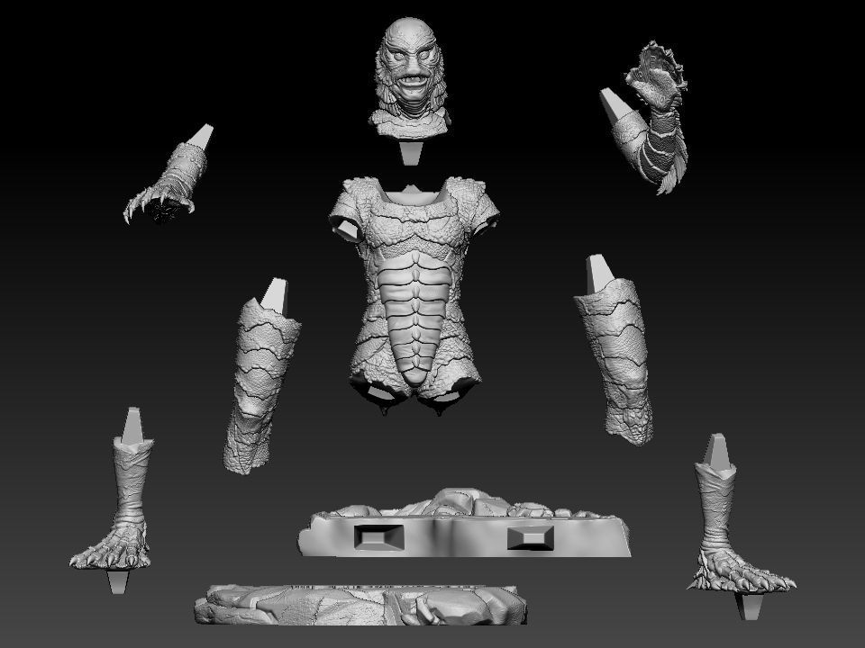 Creature from the Black Lagoon 3D print model_76