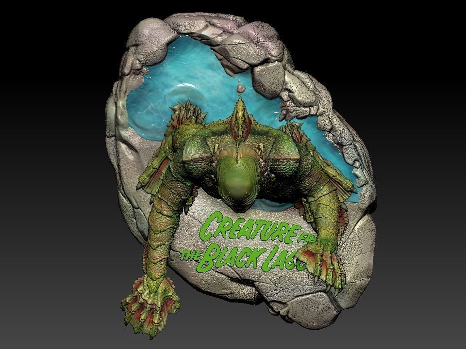 Creature from the Black Lagoon 3D print model_68