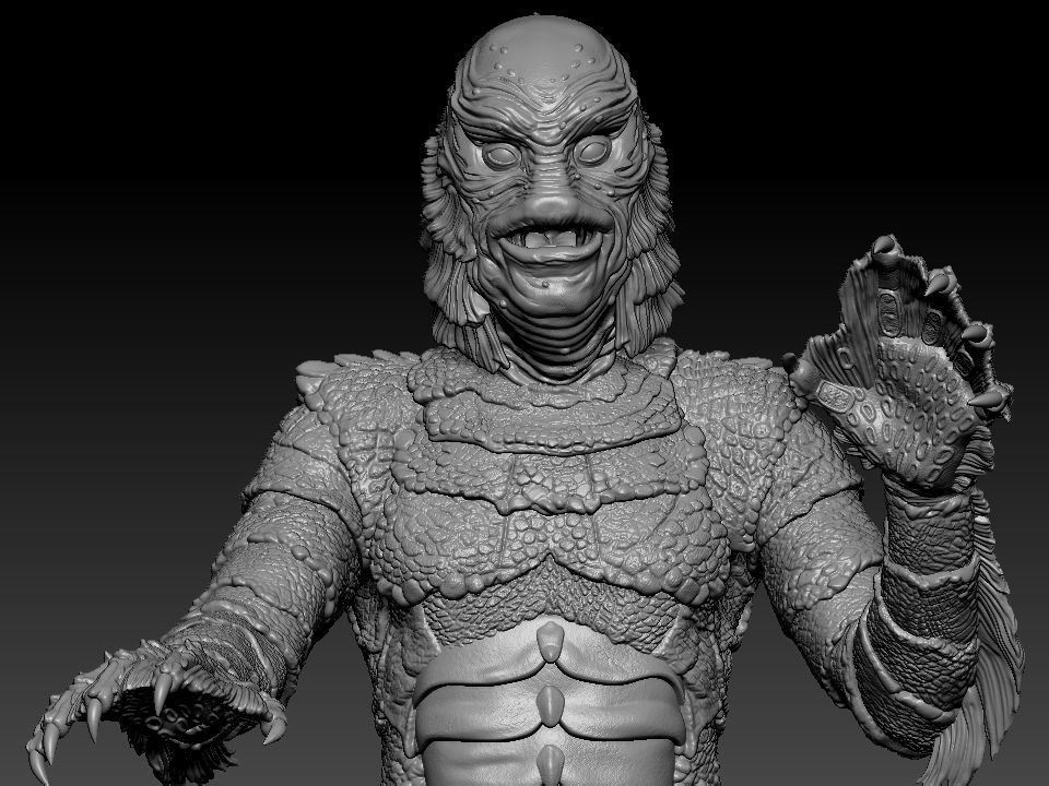 Creature from the Black Lagoon 3D print model_27