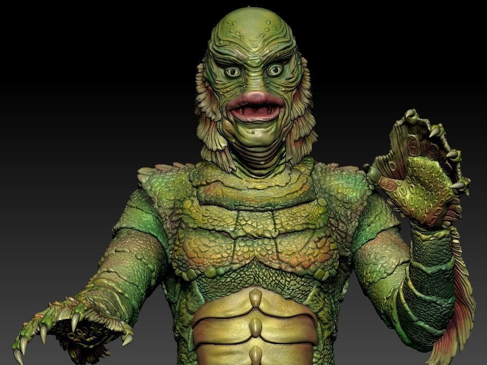 Creature from the Black Lagoon 3D print model_26