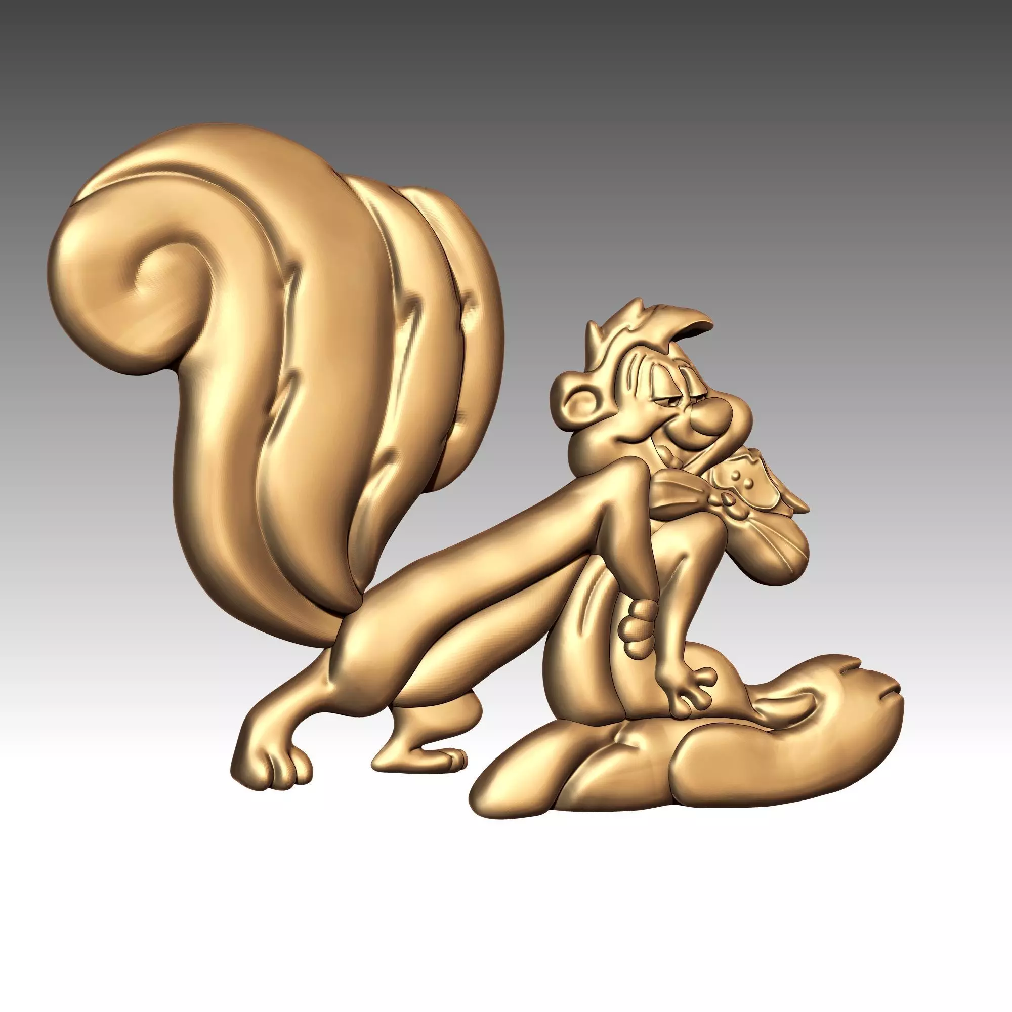 Pepe le Pew and Penelope 3D print model_0