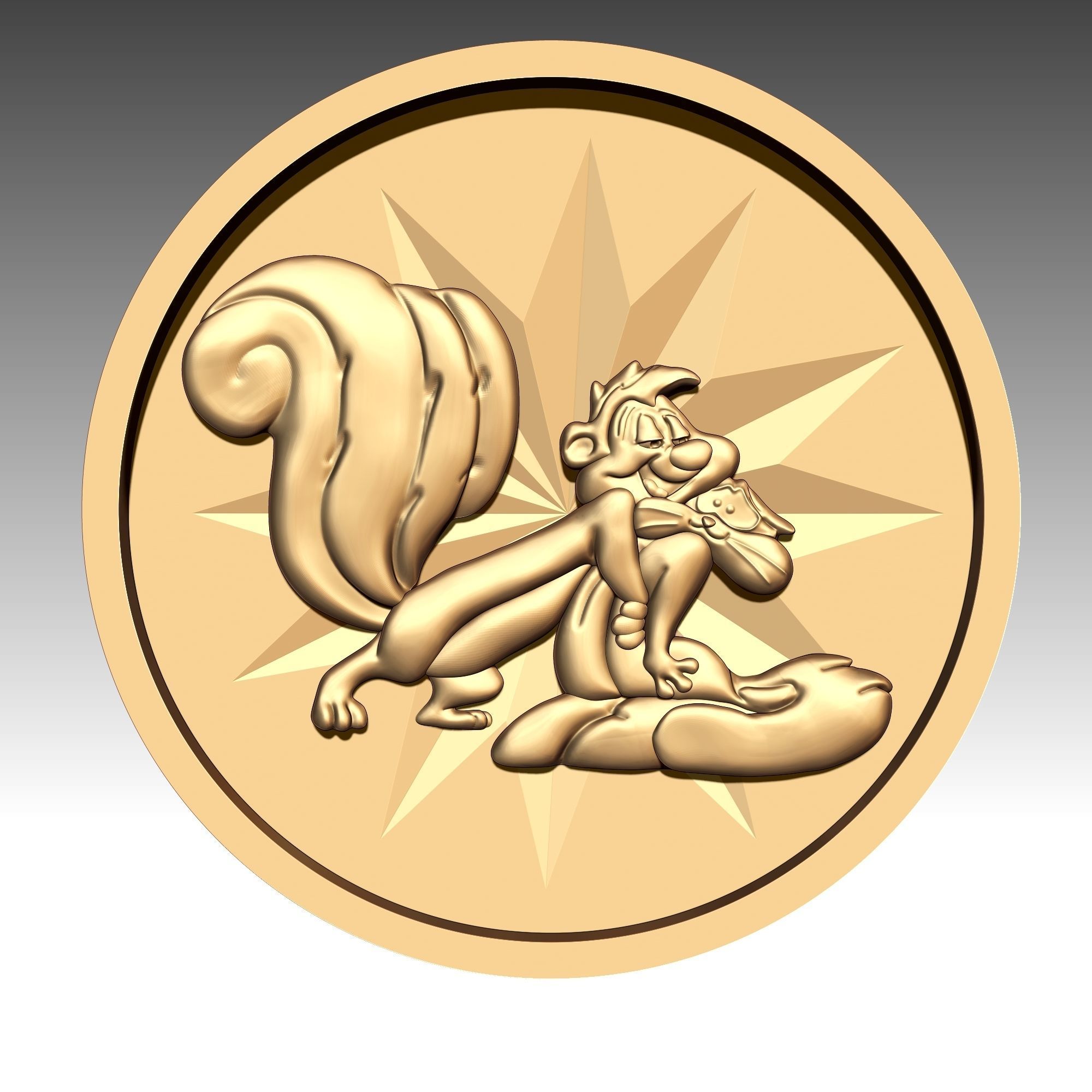 Pepe le Pew and Penelope 3D print model_5