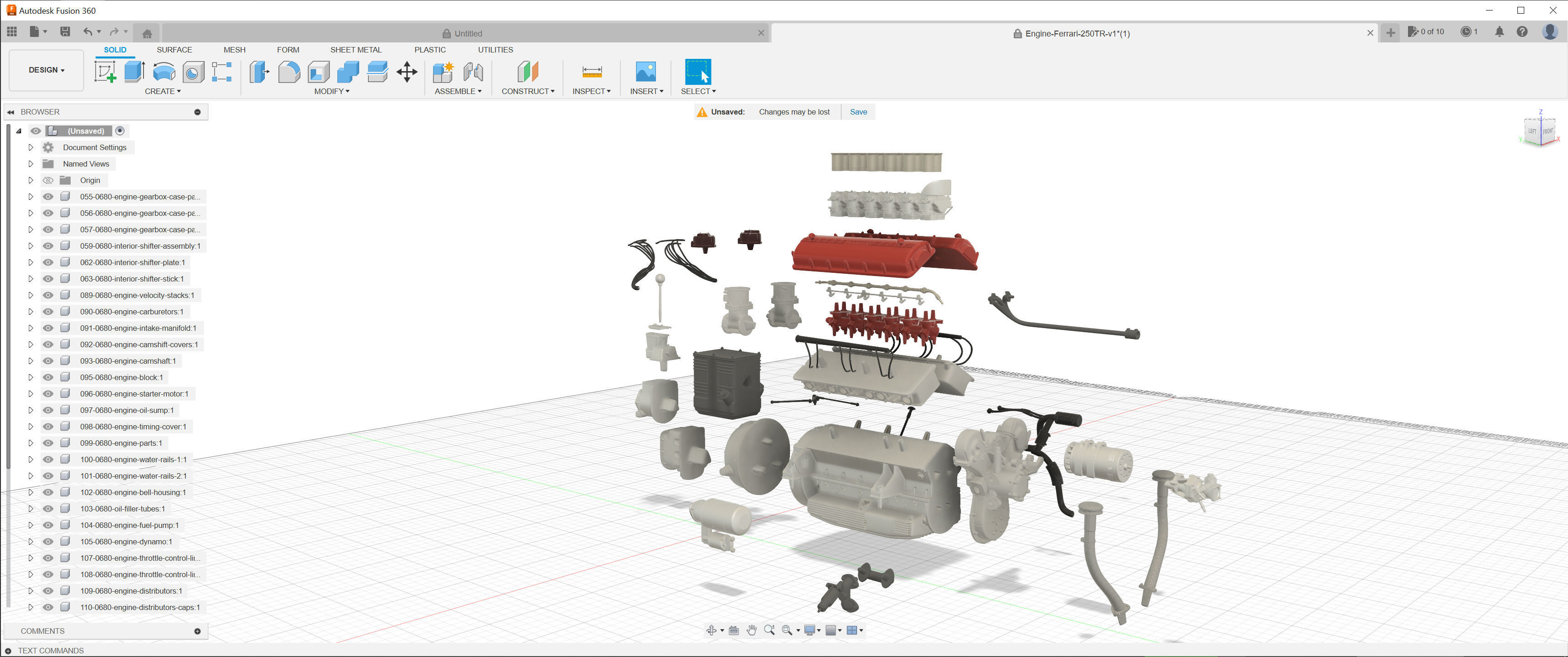 Ferrari Classic Engine Pack - 3D Printable Pack Bundle 3D Model Collection_20