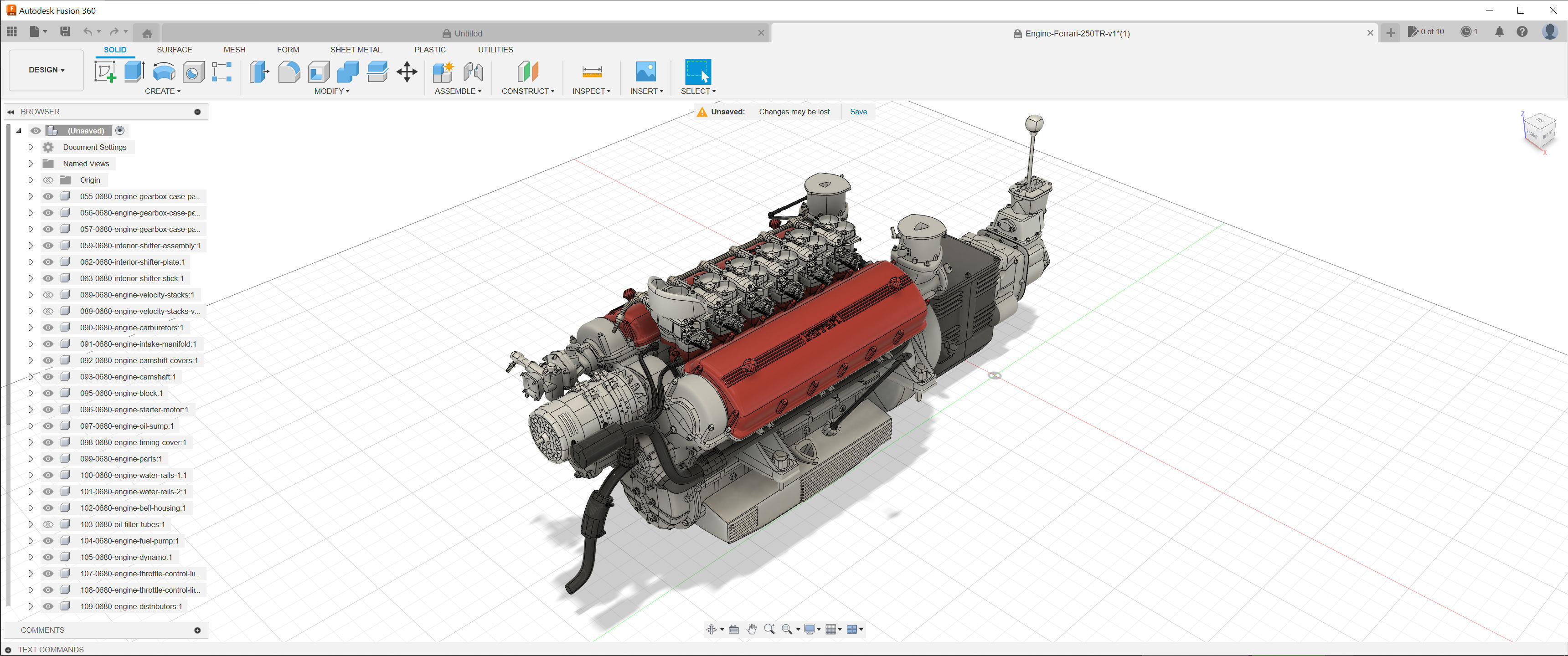 Ferrari Classic Engine Pack - 3D Printable Pack Bundle 3D Model Collection_16