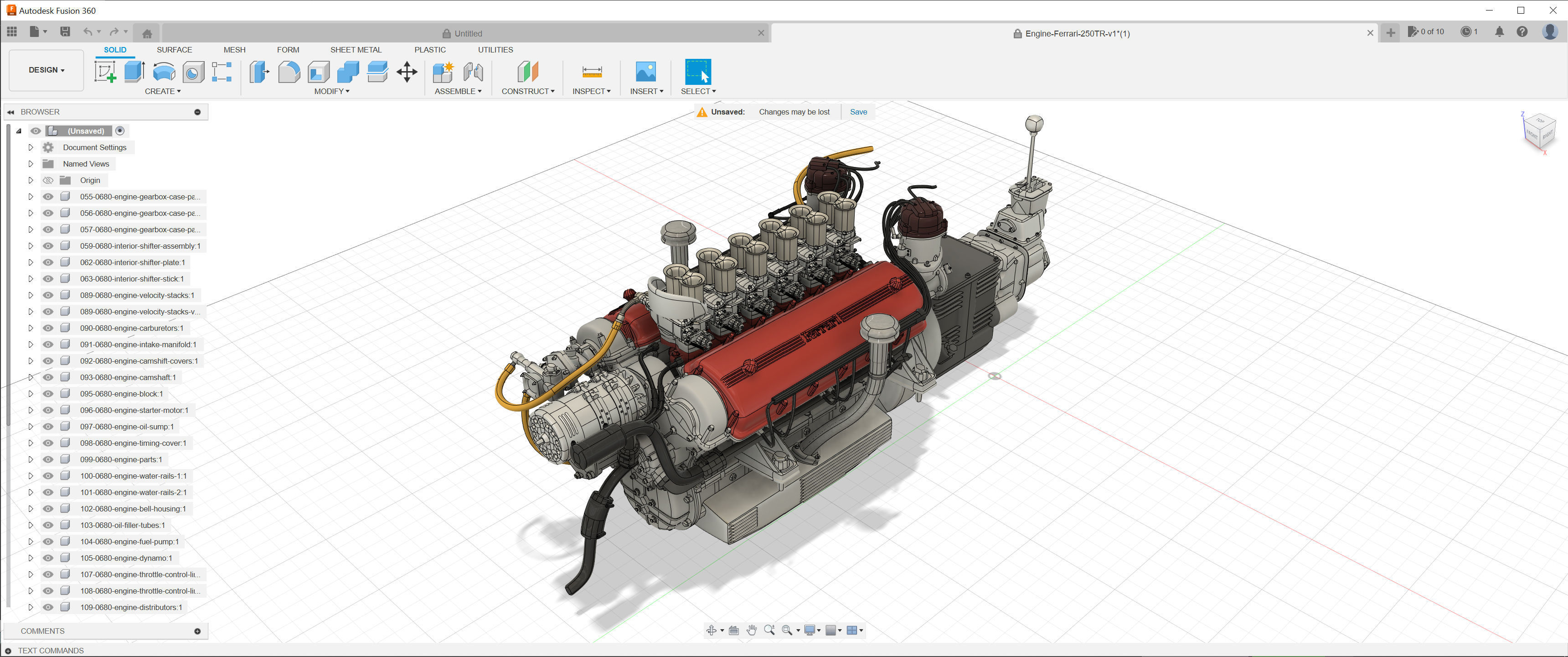 Ferrari Classic Engine Pack - 3D Printable Pack Bundle 3D Model Collection_15