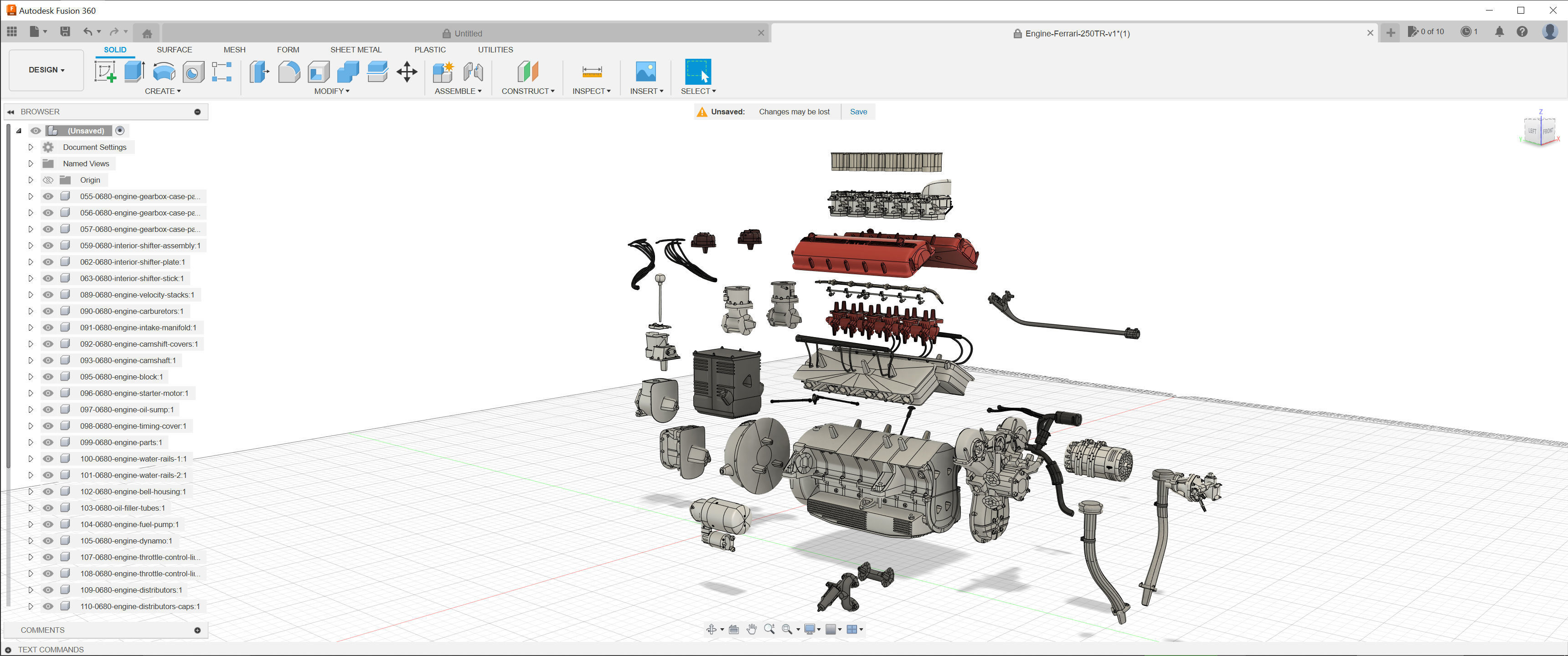 Ferrari Classic Engine Pack - 3D Printable Pack Bundle 3D Model Collection_21