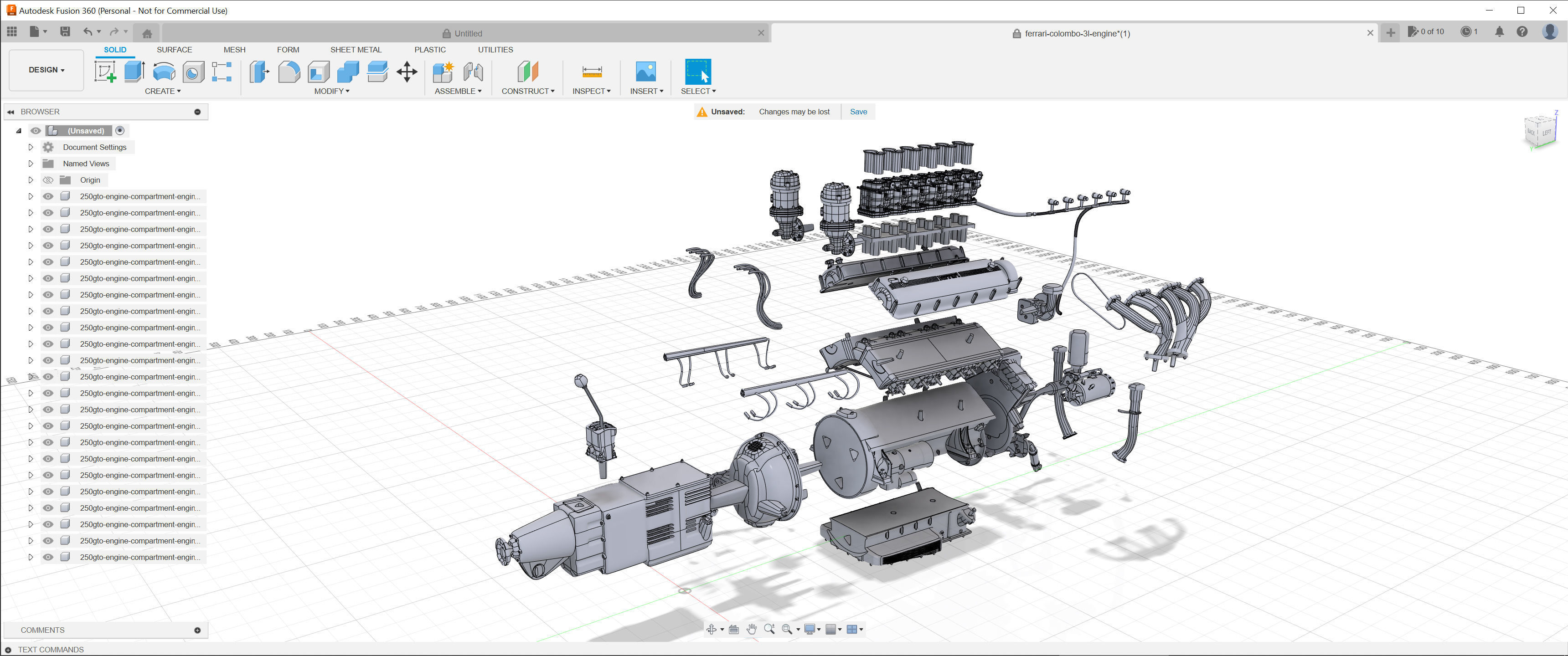 Ferrari Classic Engine Pack - 3D Printable Pack Bundle 3D Model Collection_39