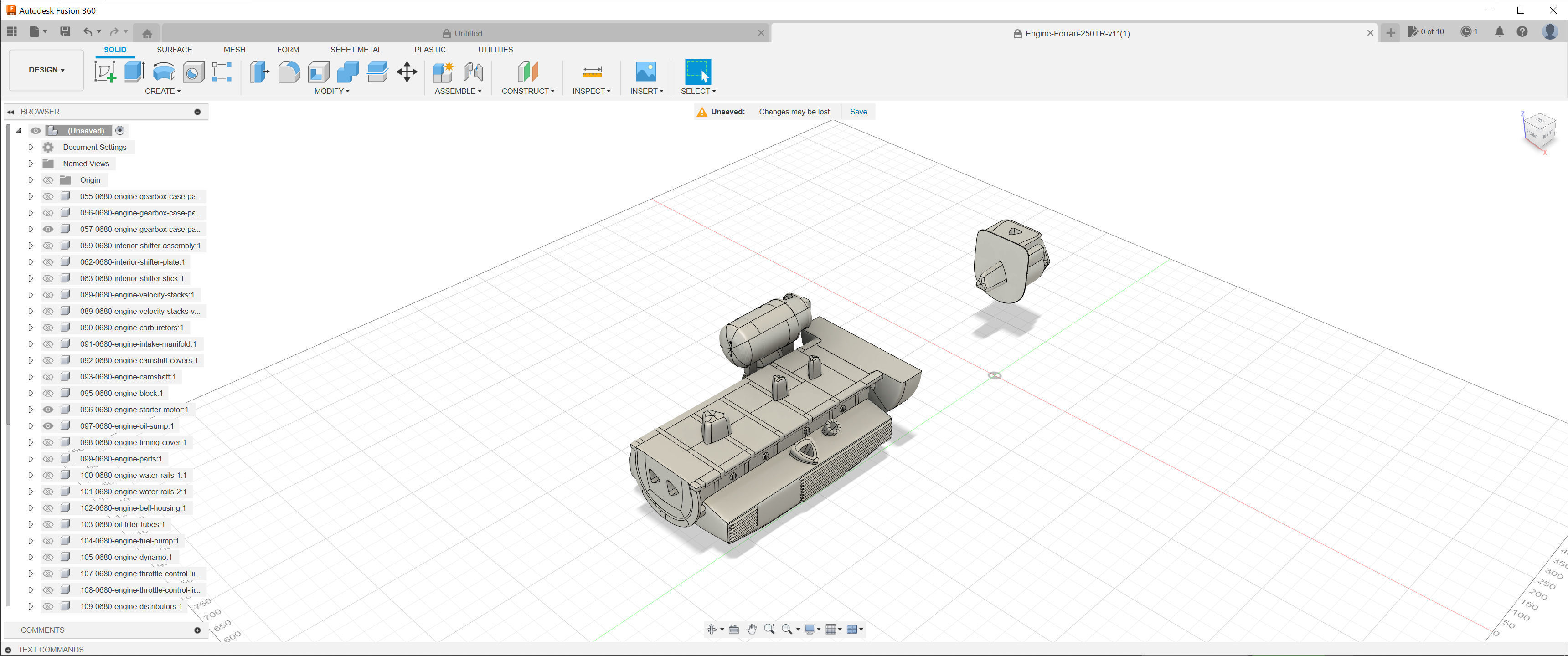 Ferrari Classic Engine Pack - 3D Printable Pack Bundle 3D Model Collection_19