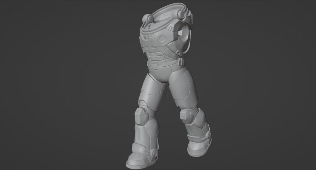 Buzz Lightyear Statue 3dprint 3D print model_11