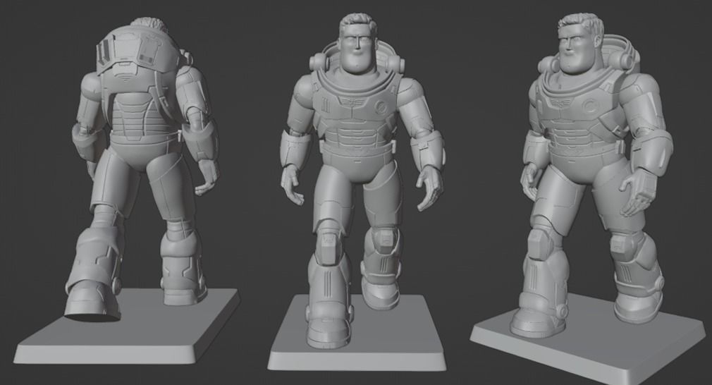 Buzz Lightyear Statue 3dprint 3D print model_4