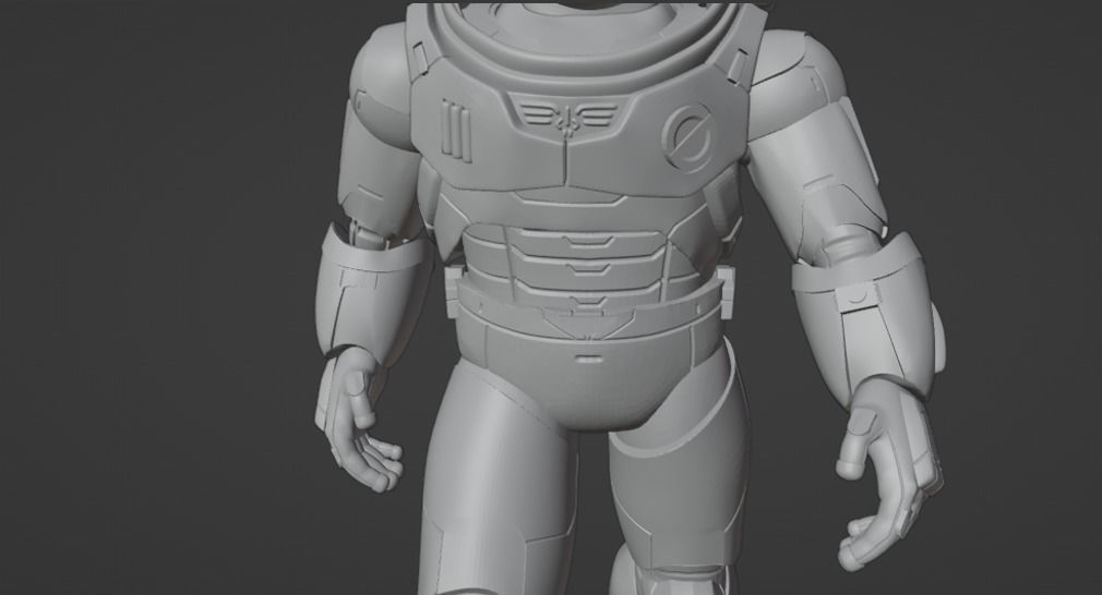 Buzz Lightyear Statue 3dprint 3D print model_7