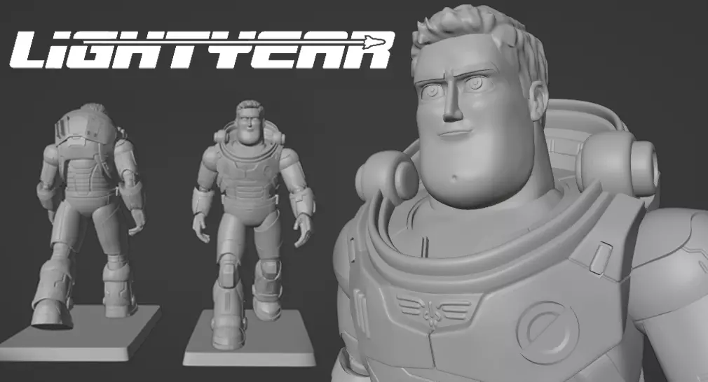 Buzz Lightyear Statue 3dprint 3D print model_0