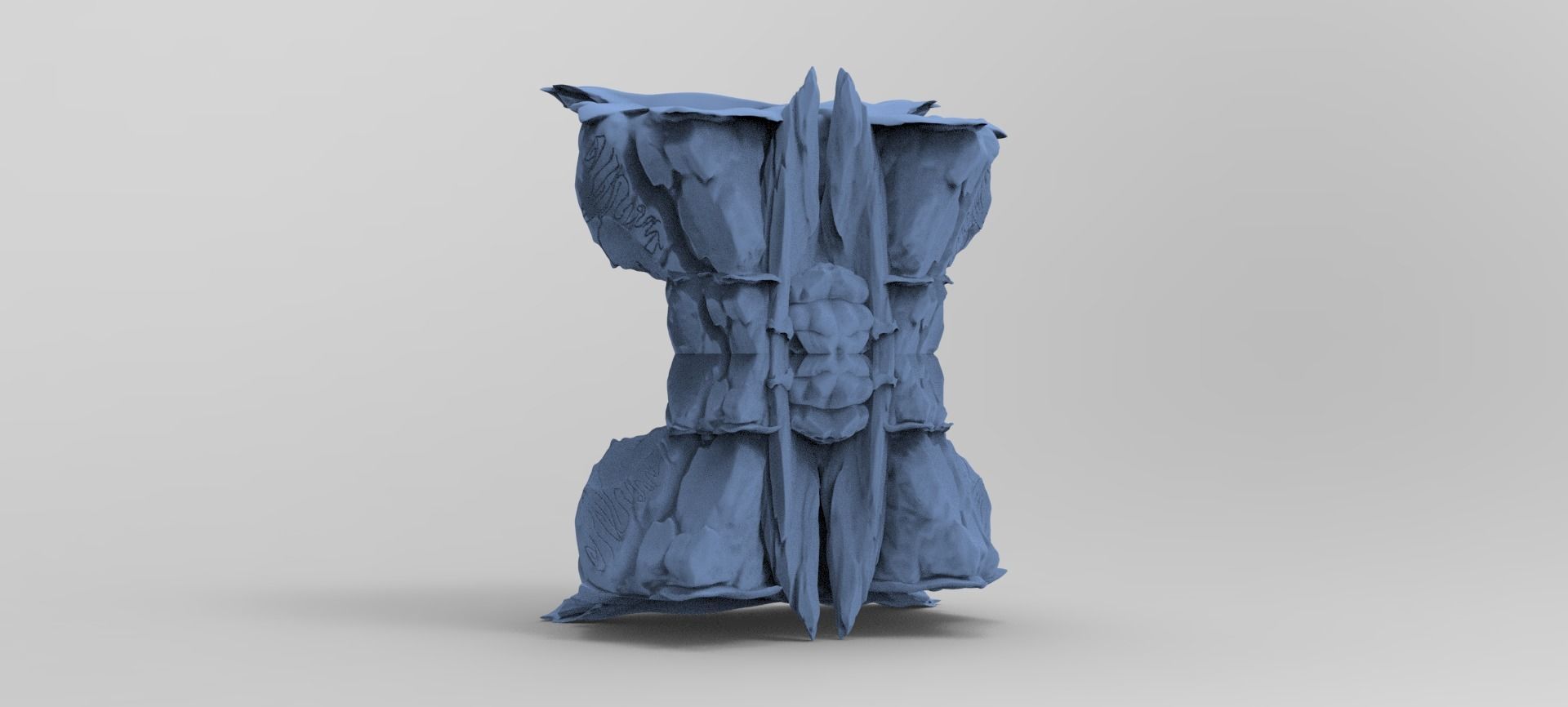 Alien Mothership crystals 3D model_1