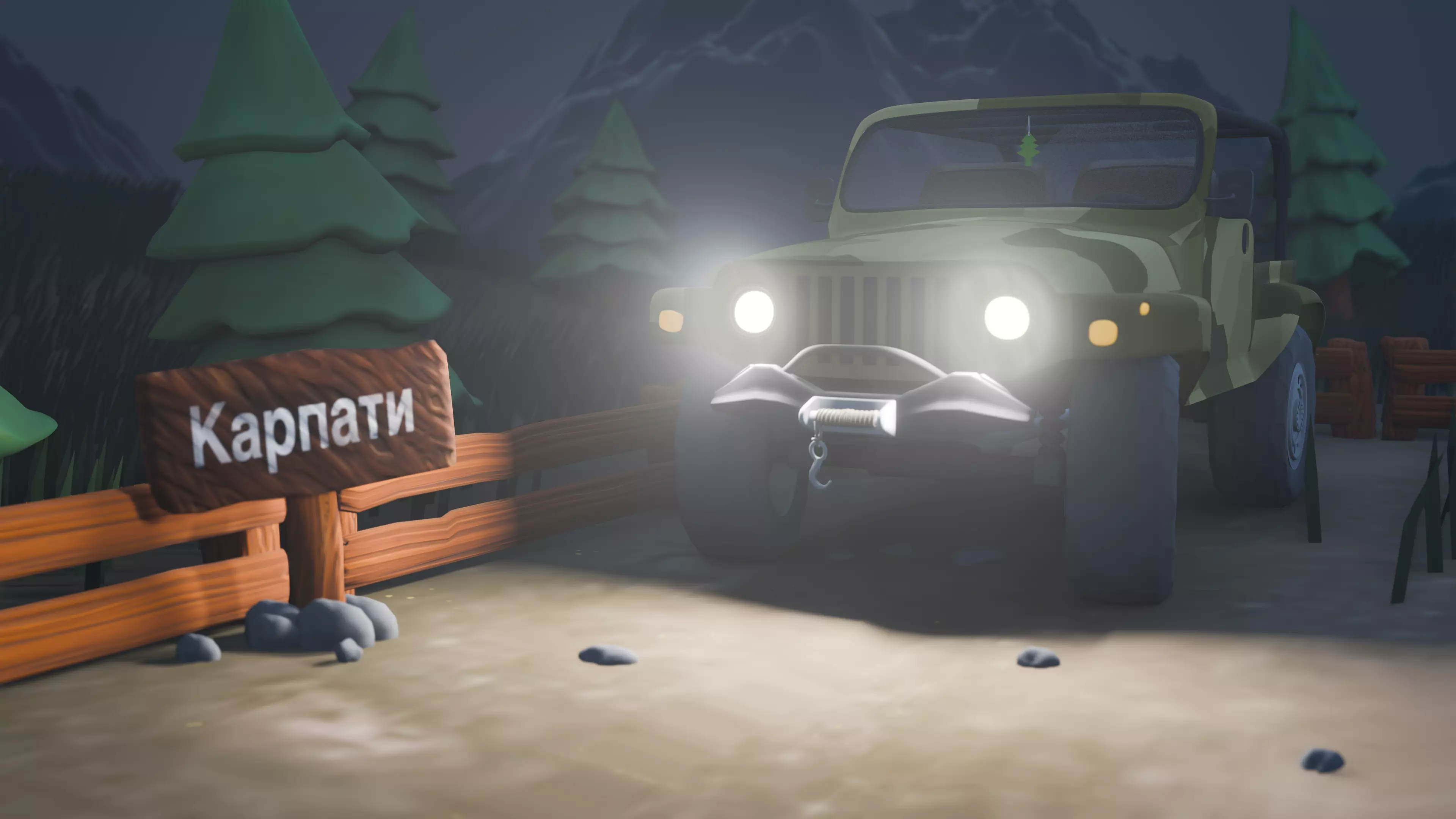 Casual style jeep 3D model 3D model