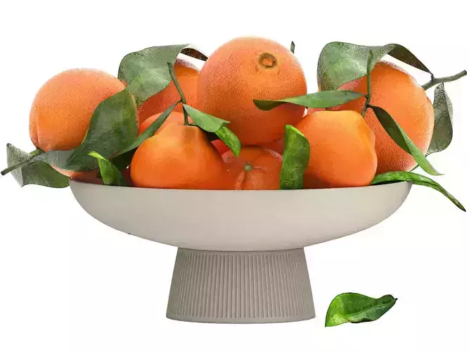 white bowl of oranges