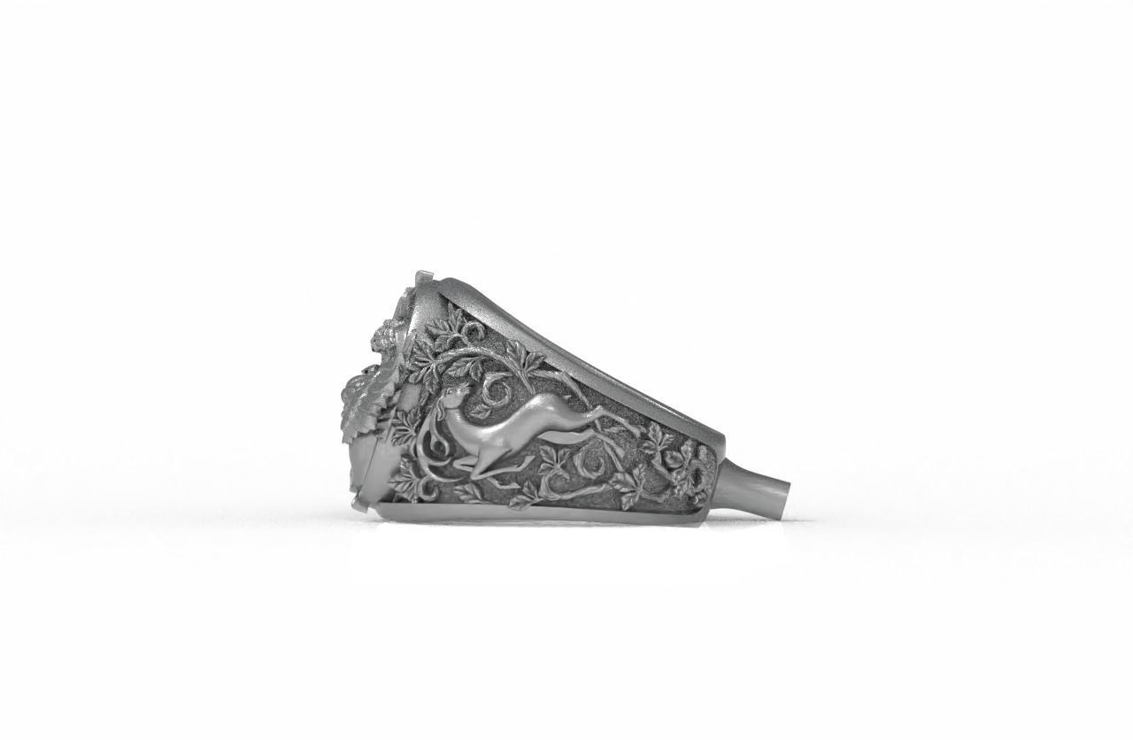 Eros Textured Ring 3D print model_2